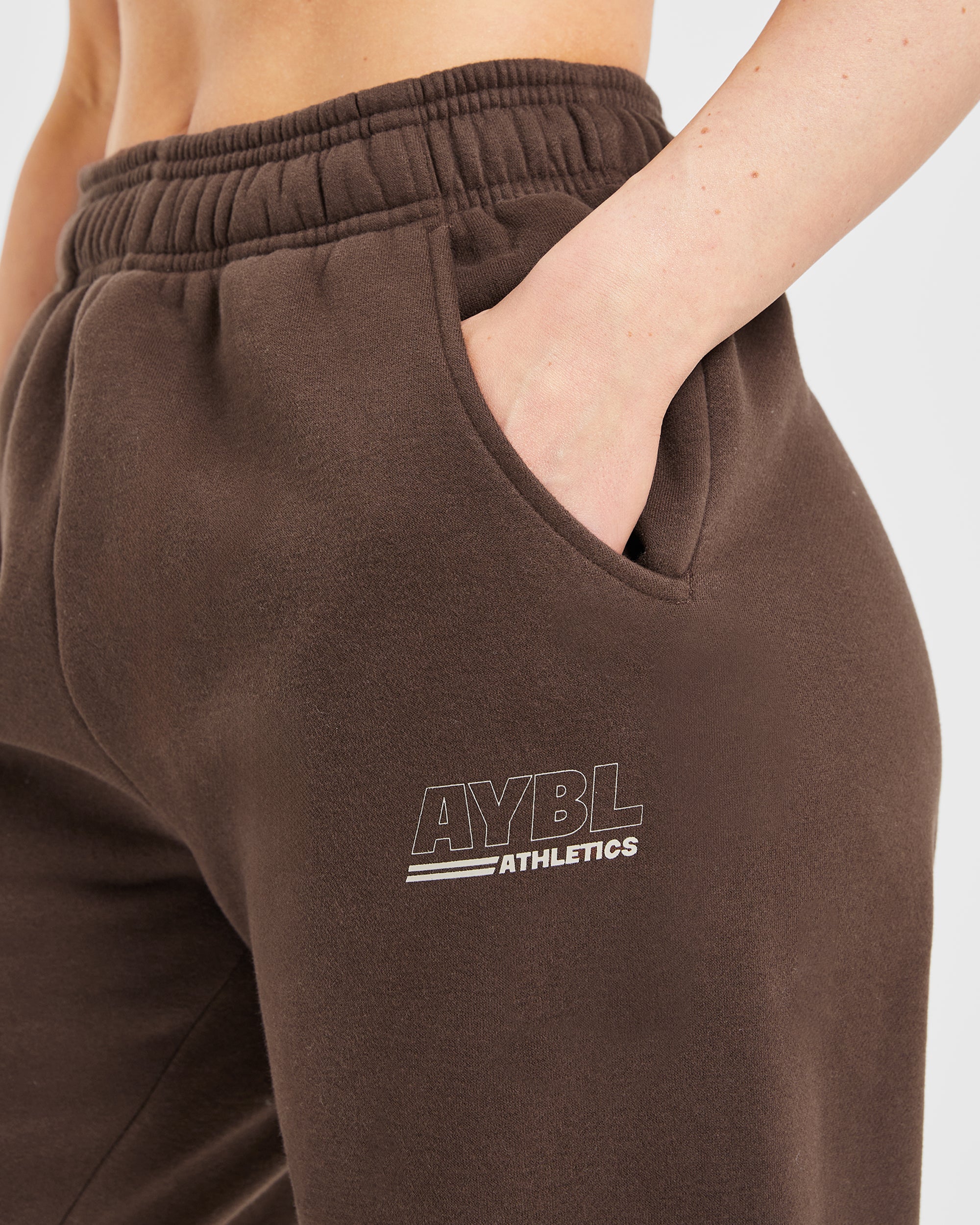 Athletics Track Oversized Joggers - Brown/Sand