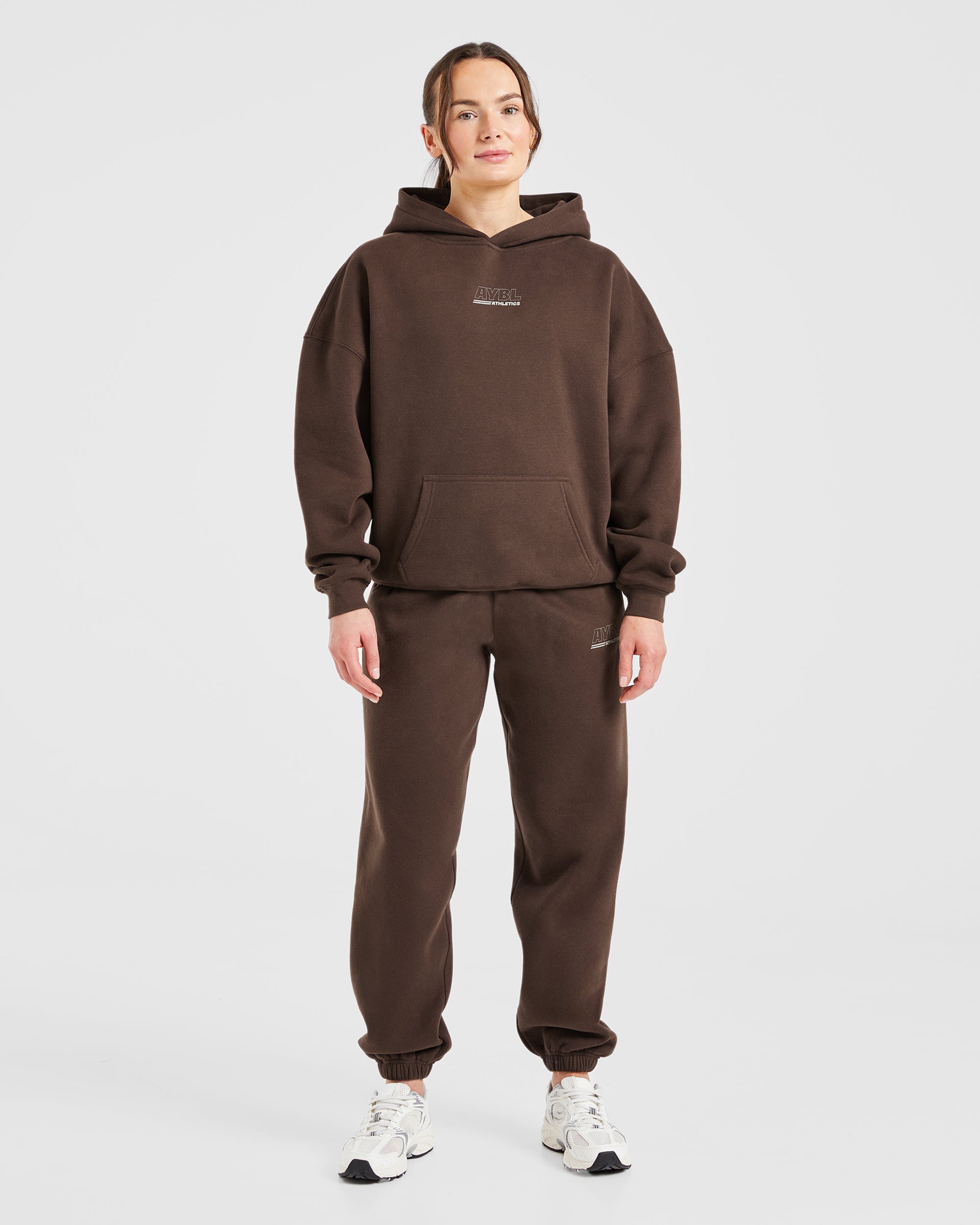 Athletics Track Oversized Joggers - Brown/Sand