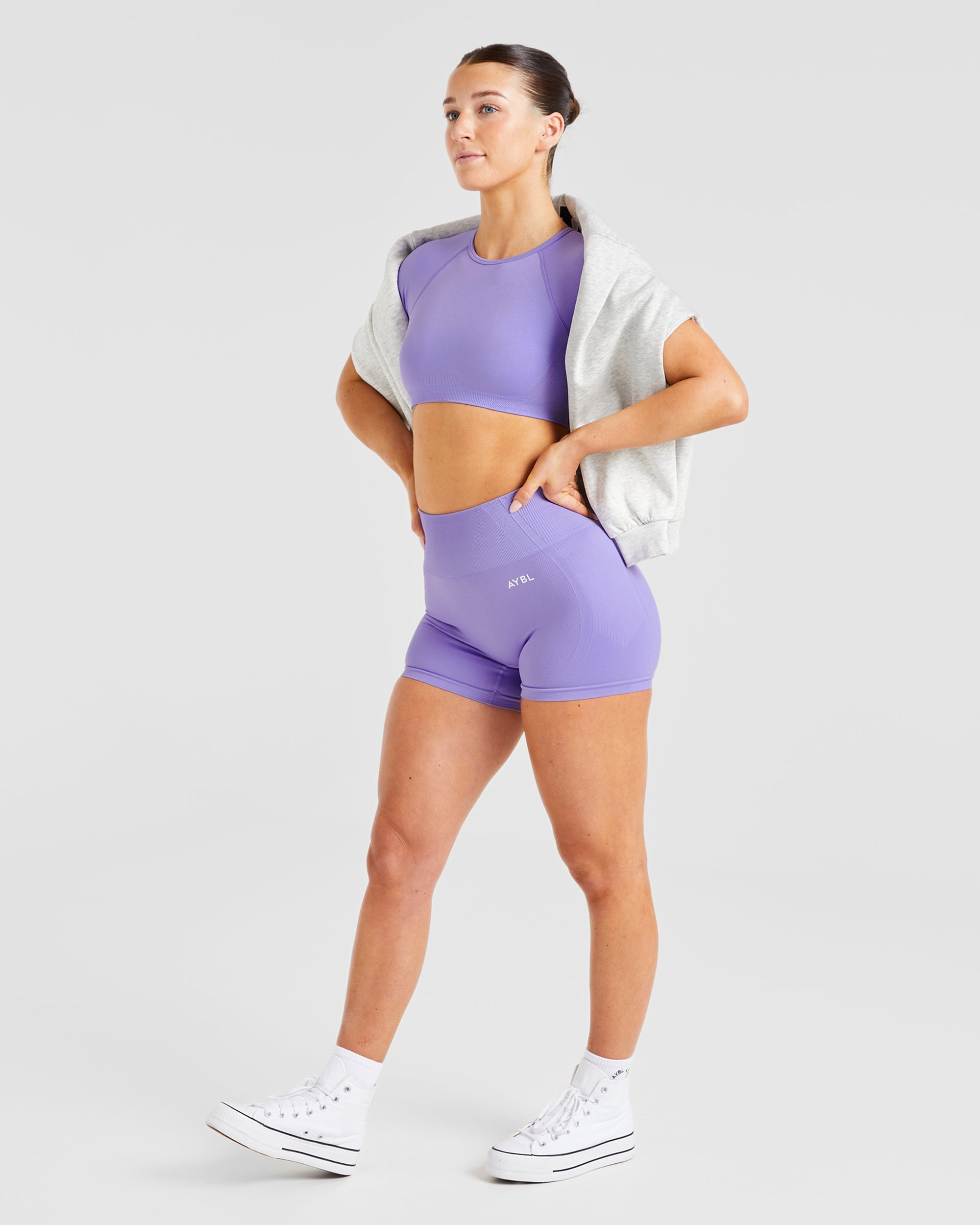 Balance V3 Seamless Crop Top - Lavender Purple