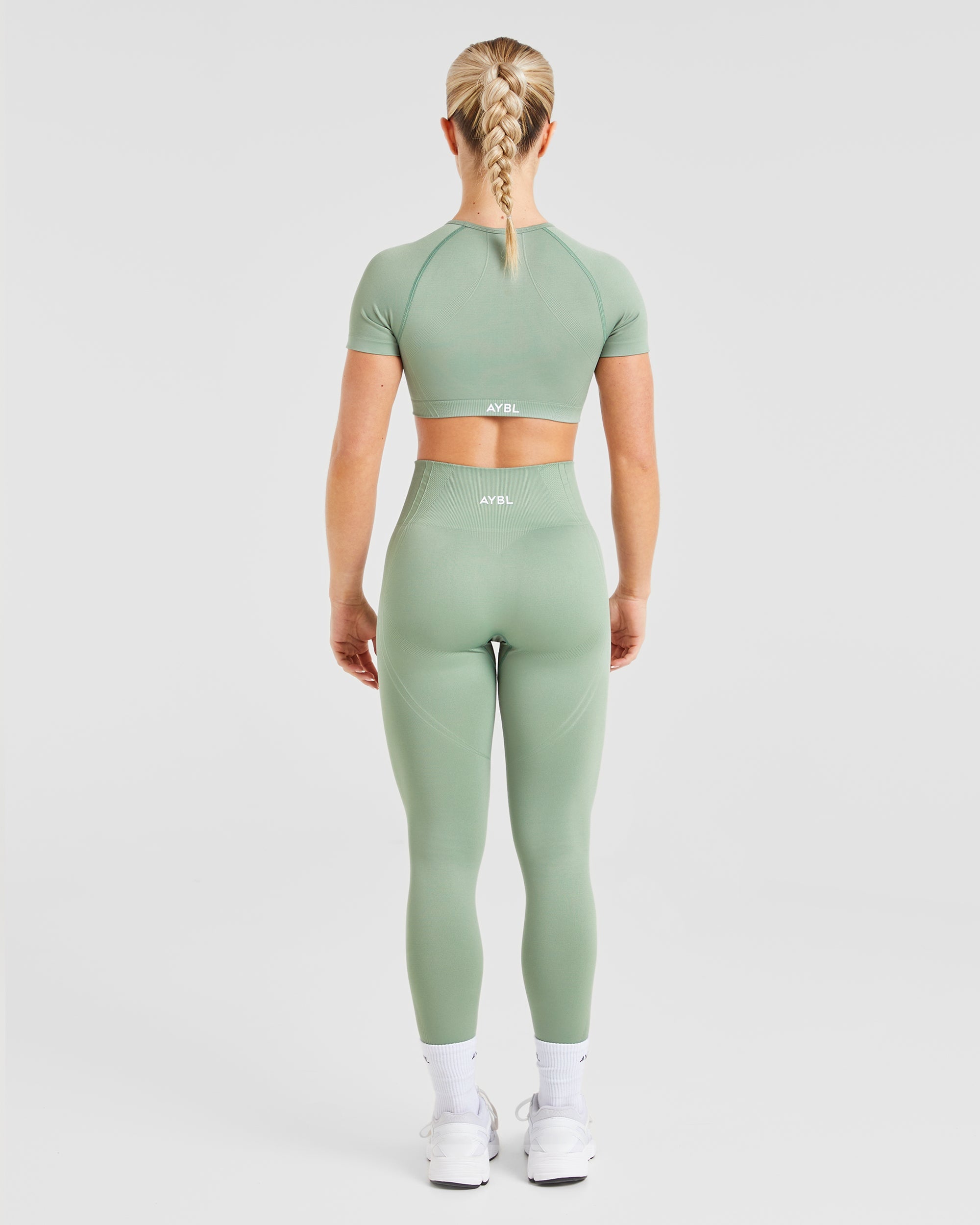 Balance V3 Seamless Crop Top - Grove Green