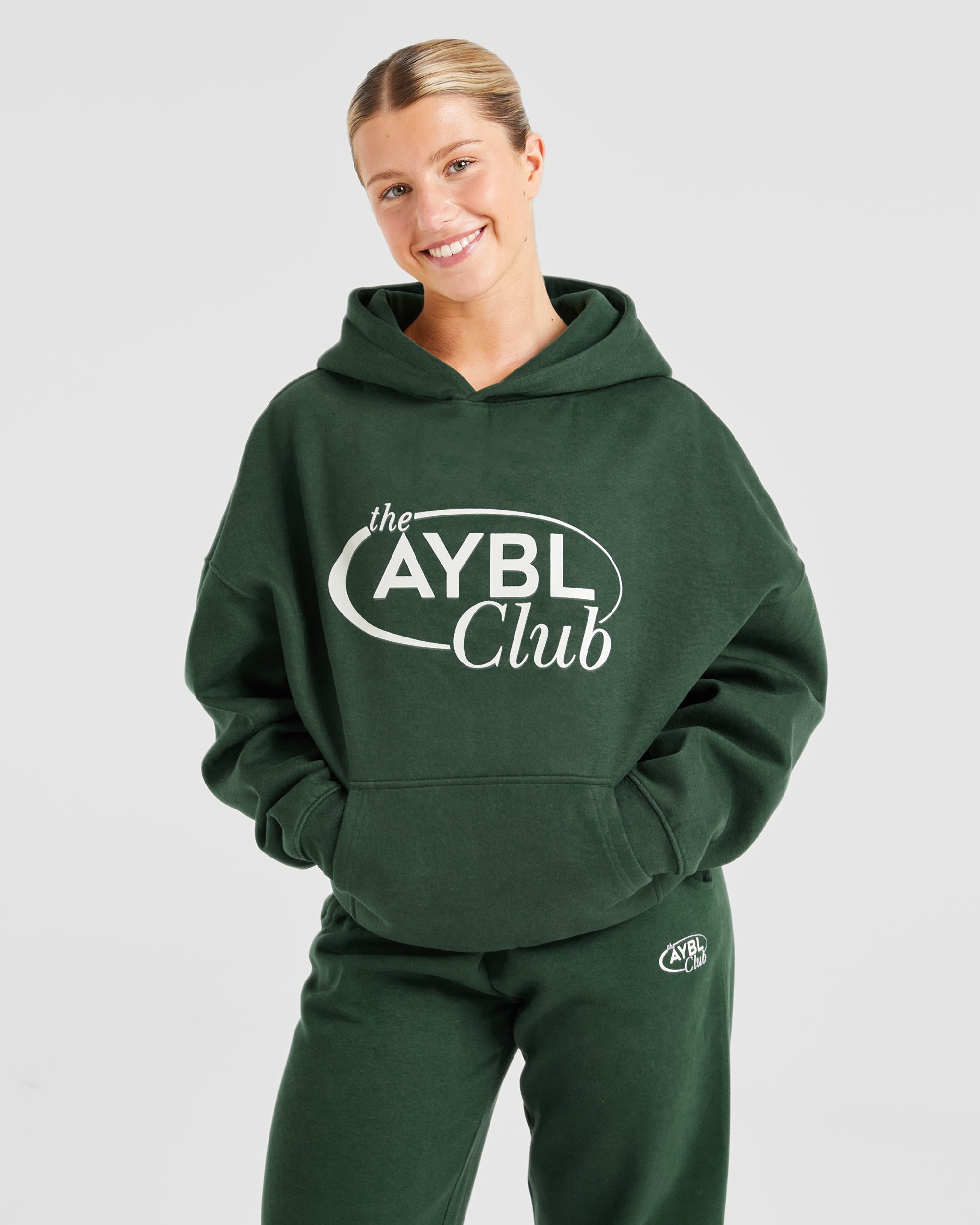 AYBL Club Oversized Hoodie - Green/Sand