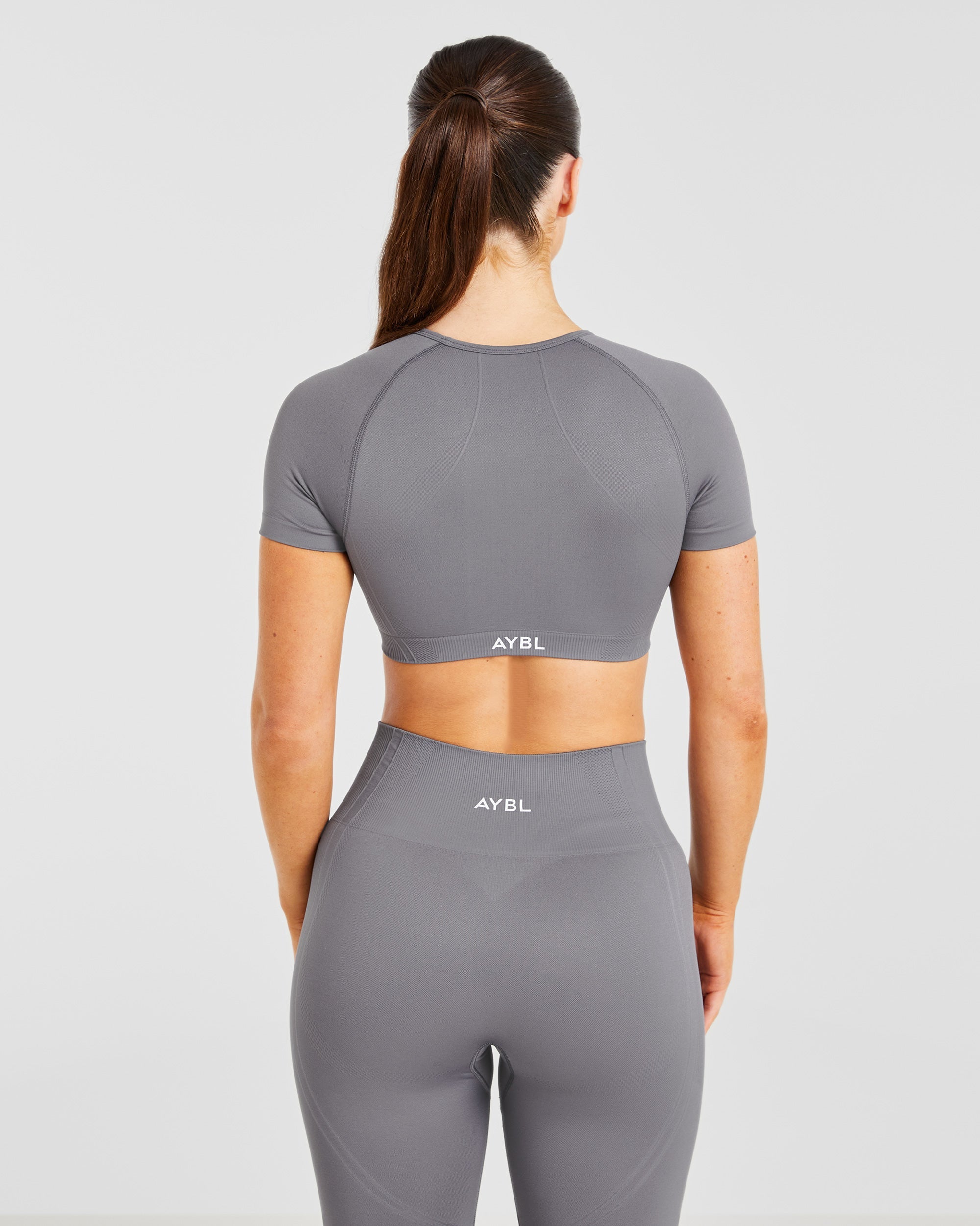 Balance V3 Seamless Crop Top - Charcoal Grey