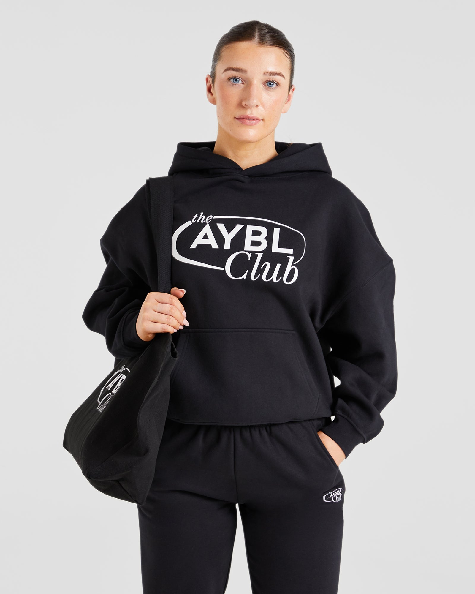 AYBL Club Oversized Hoodie - Black