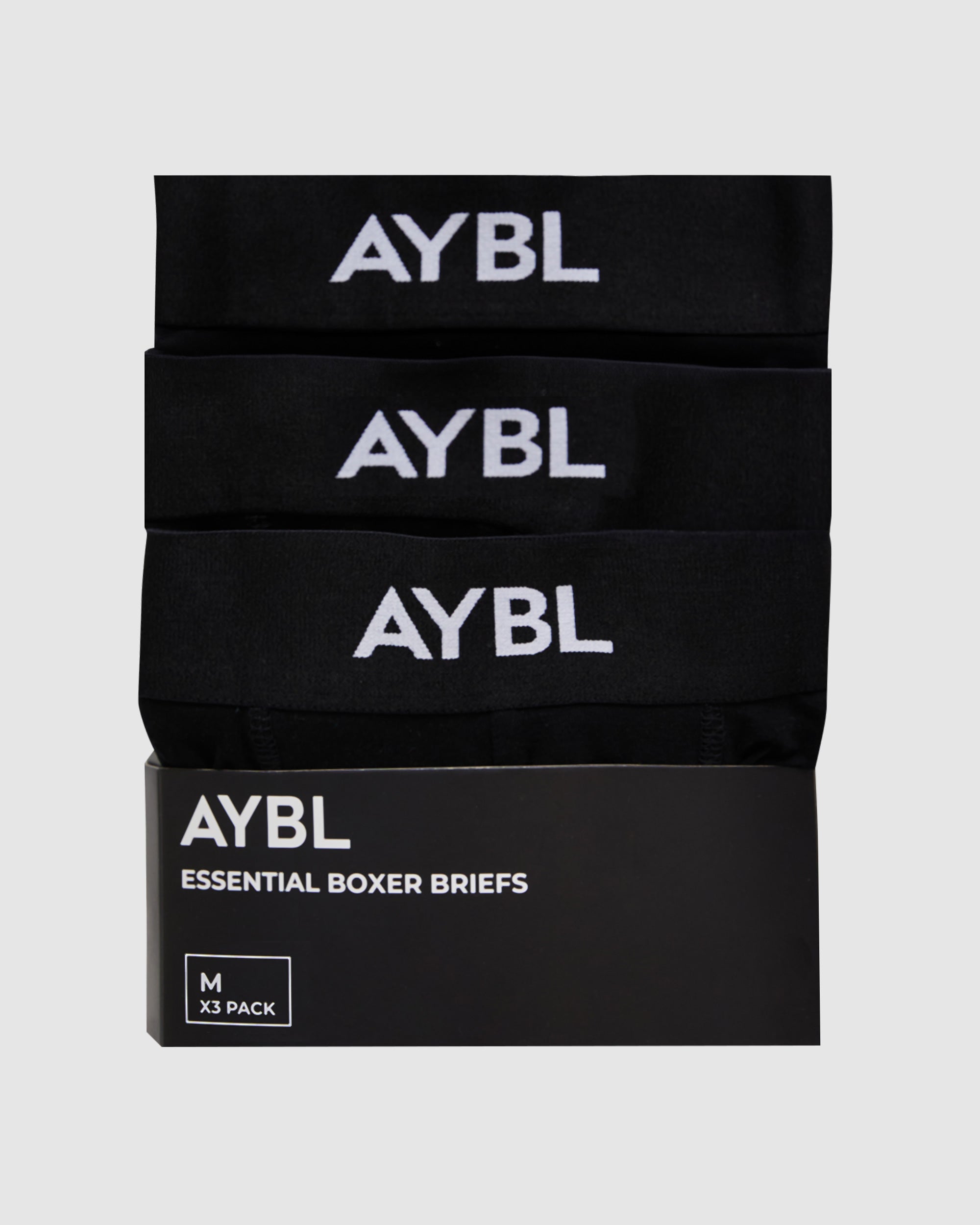 Essential Boxer Brief (3 pack) - Black