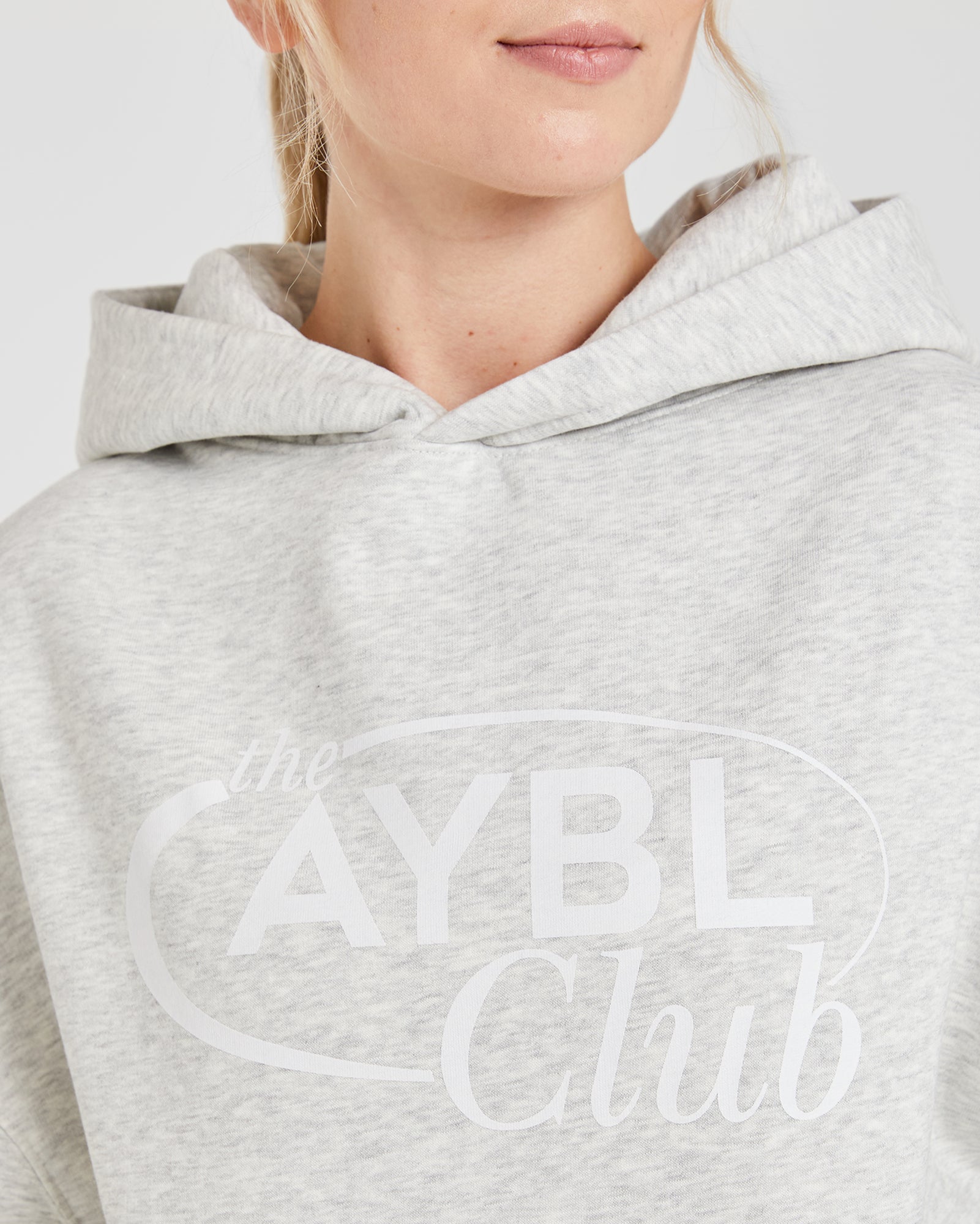 AYBL Club Oversized Hoodie - Grey Marl