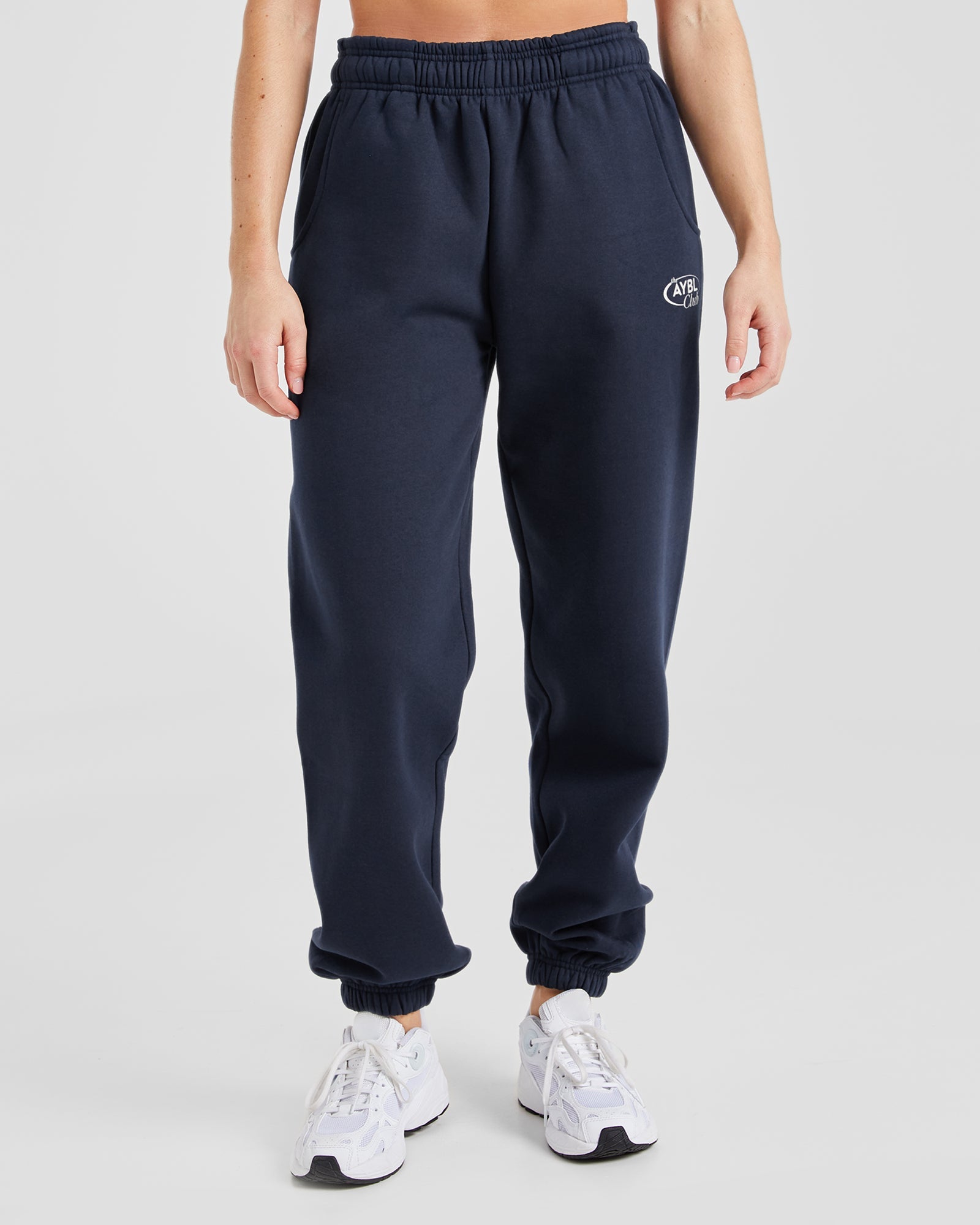 AYBL Club Oversized Joggers - Navy/Sand