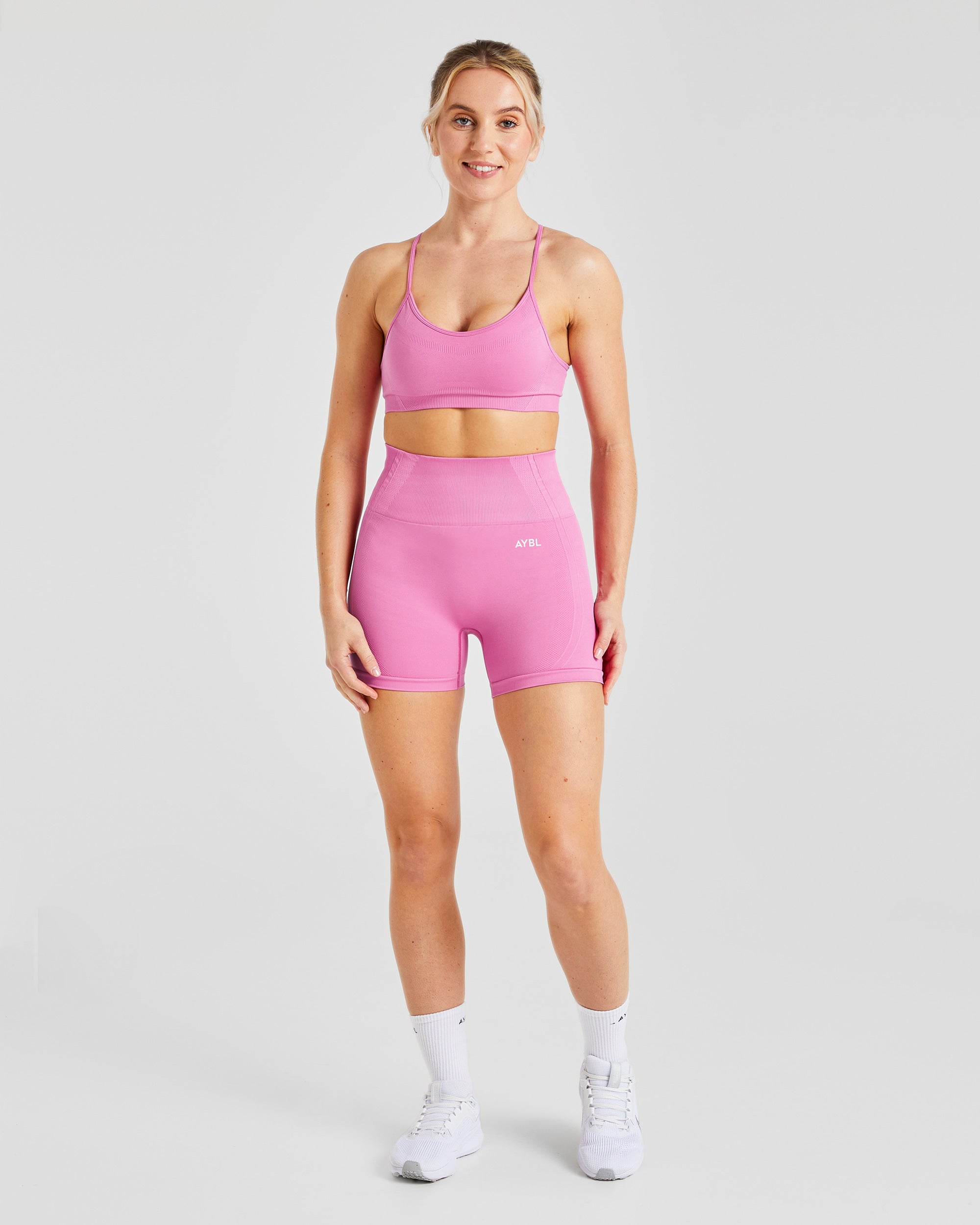 Balance V3 Seamless Strappy Sports Bra - Bubblegum Pink