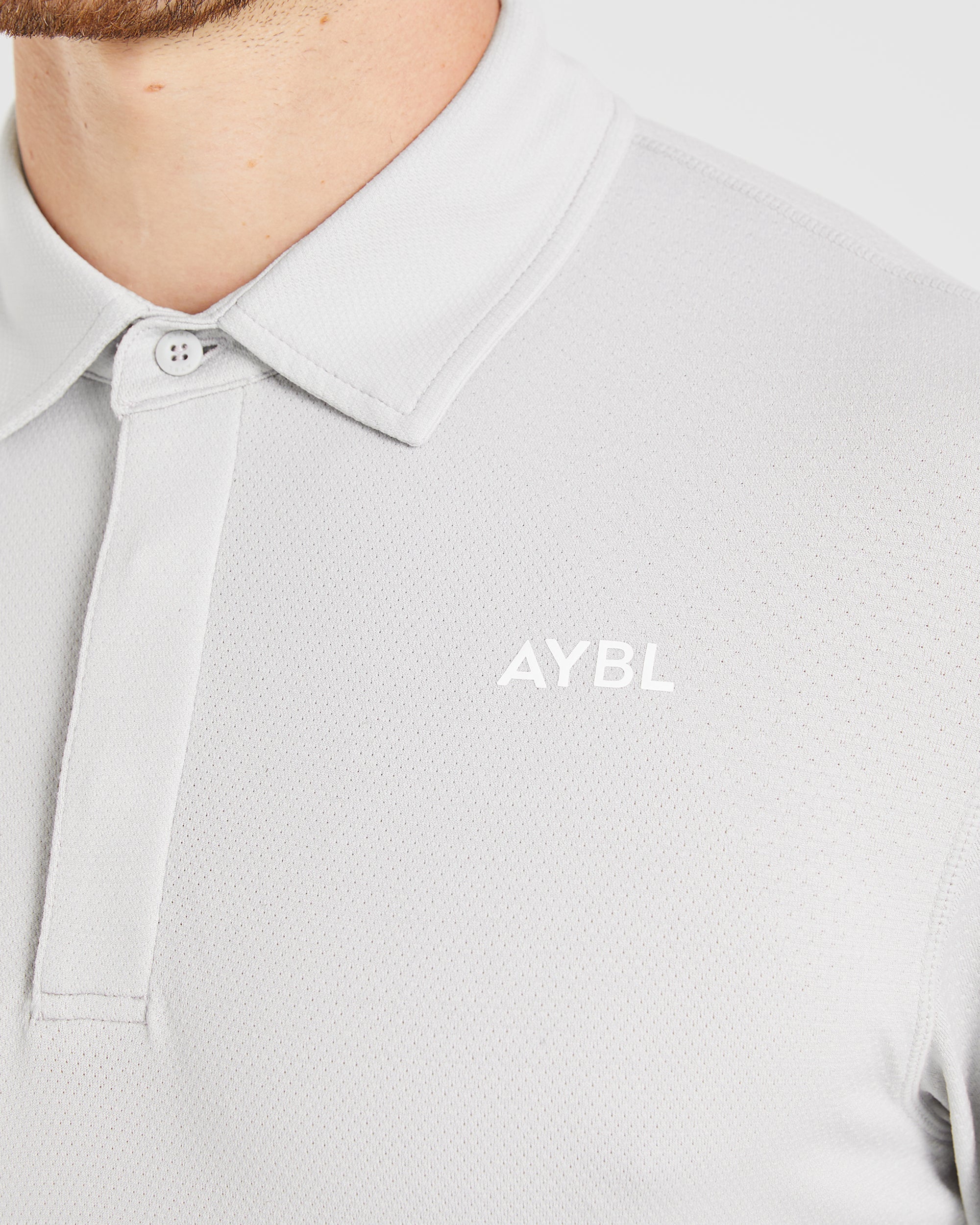 Performance Seamless Polo Shirt - Grey