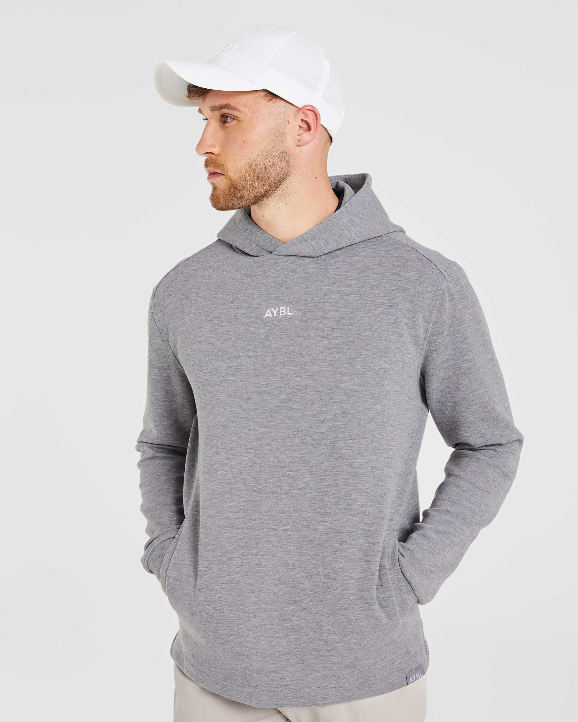 Performance Lightweight Hoodie - Grey Marl