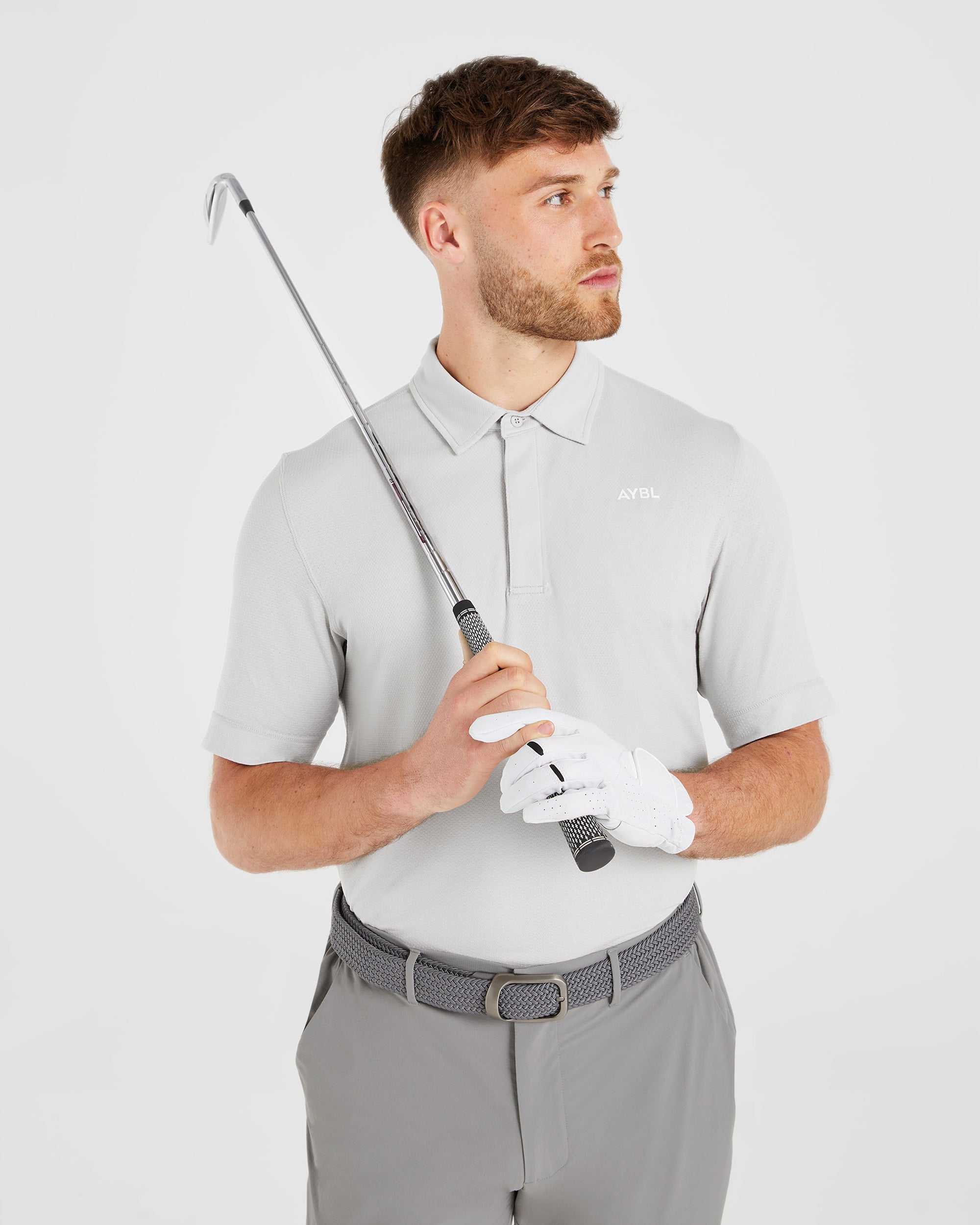 Performance Seamless Polo Shirt - Grey