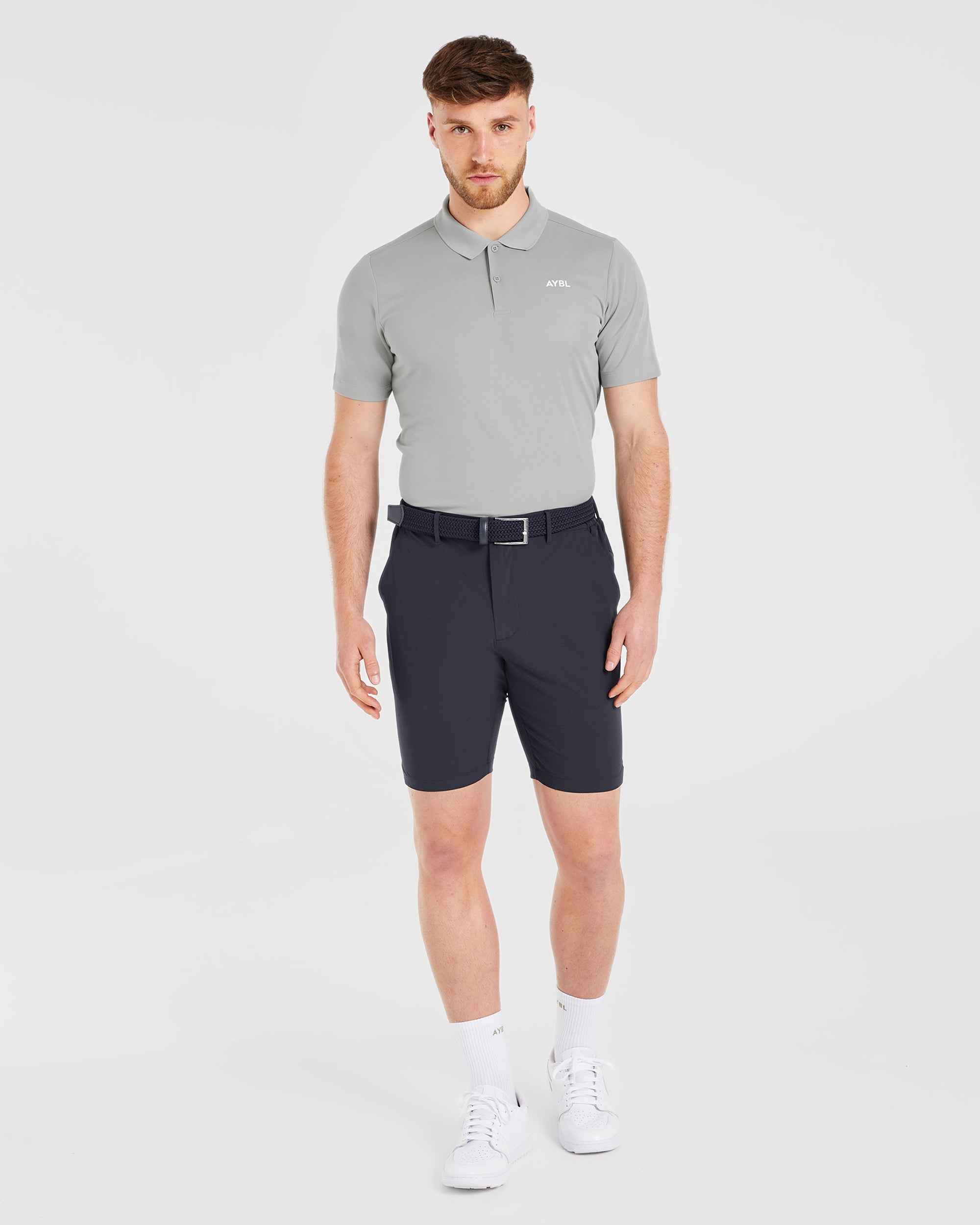 Performance Polo Shirt - Light Grey