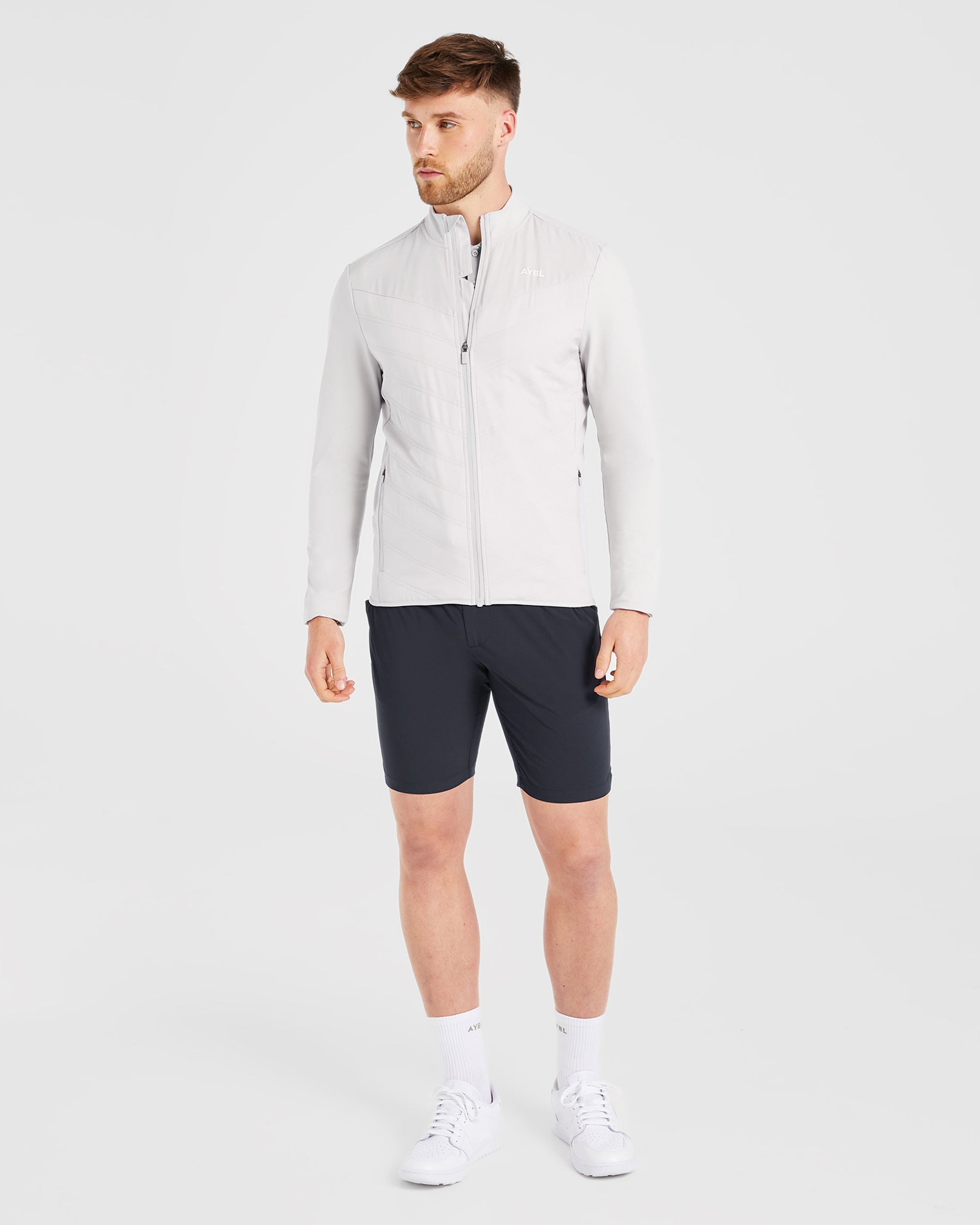 Performance Hybrid Jacket - Ice Grey