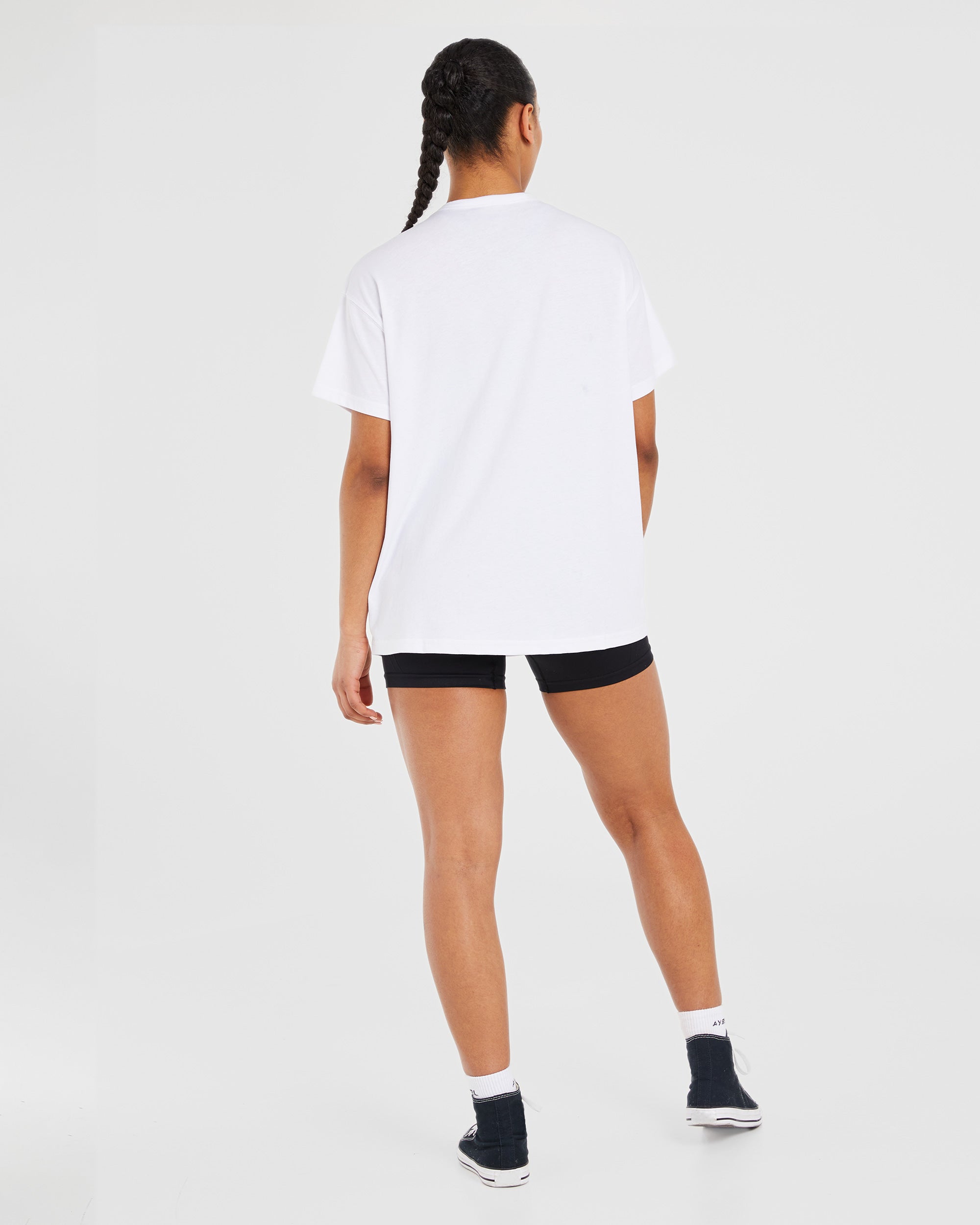 Classic Varsity Oversized T Shirt - White