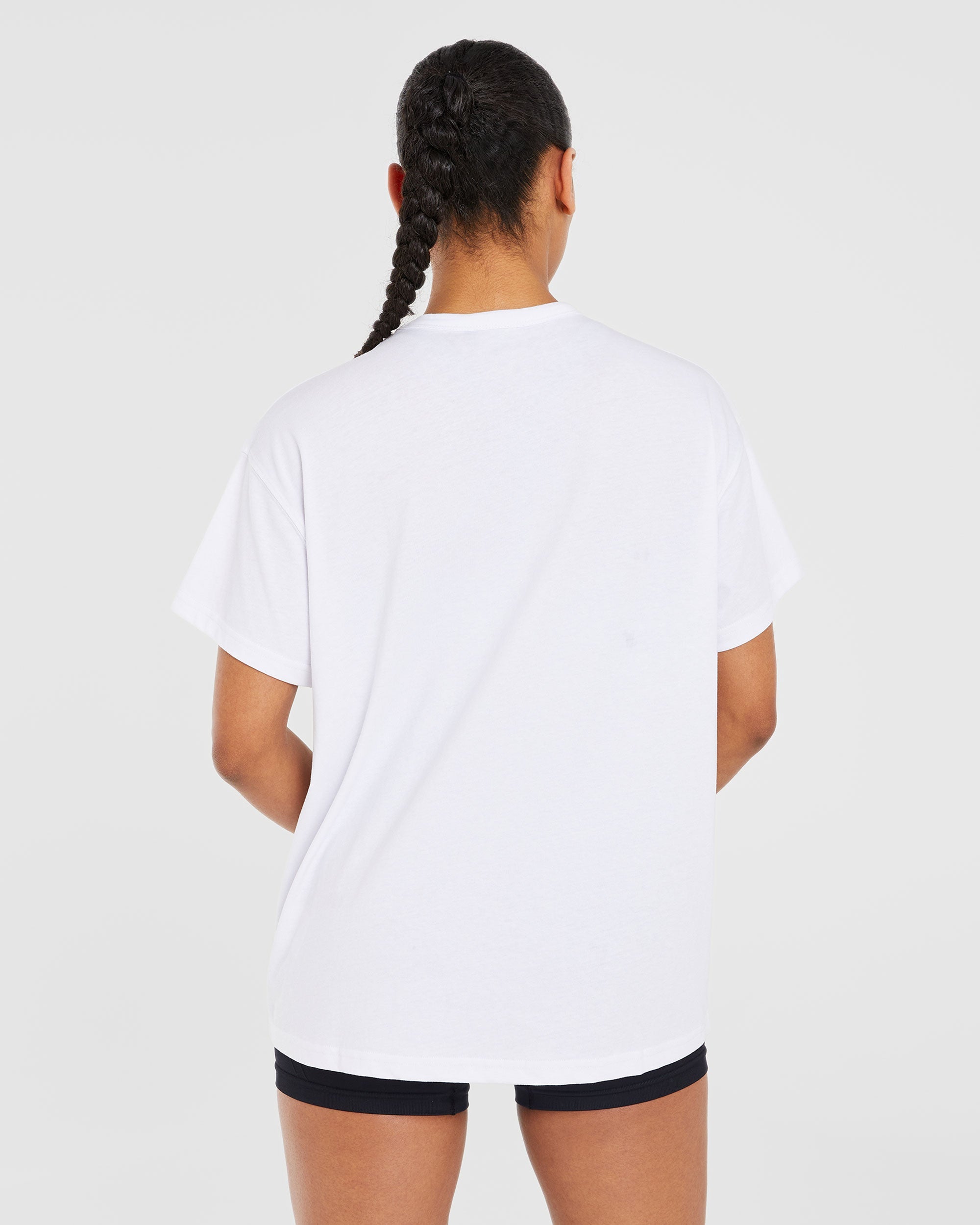 Classic Varsity Oversized T Shirt - White