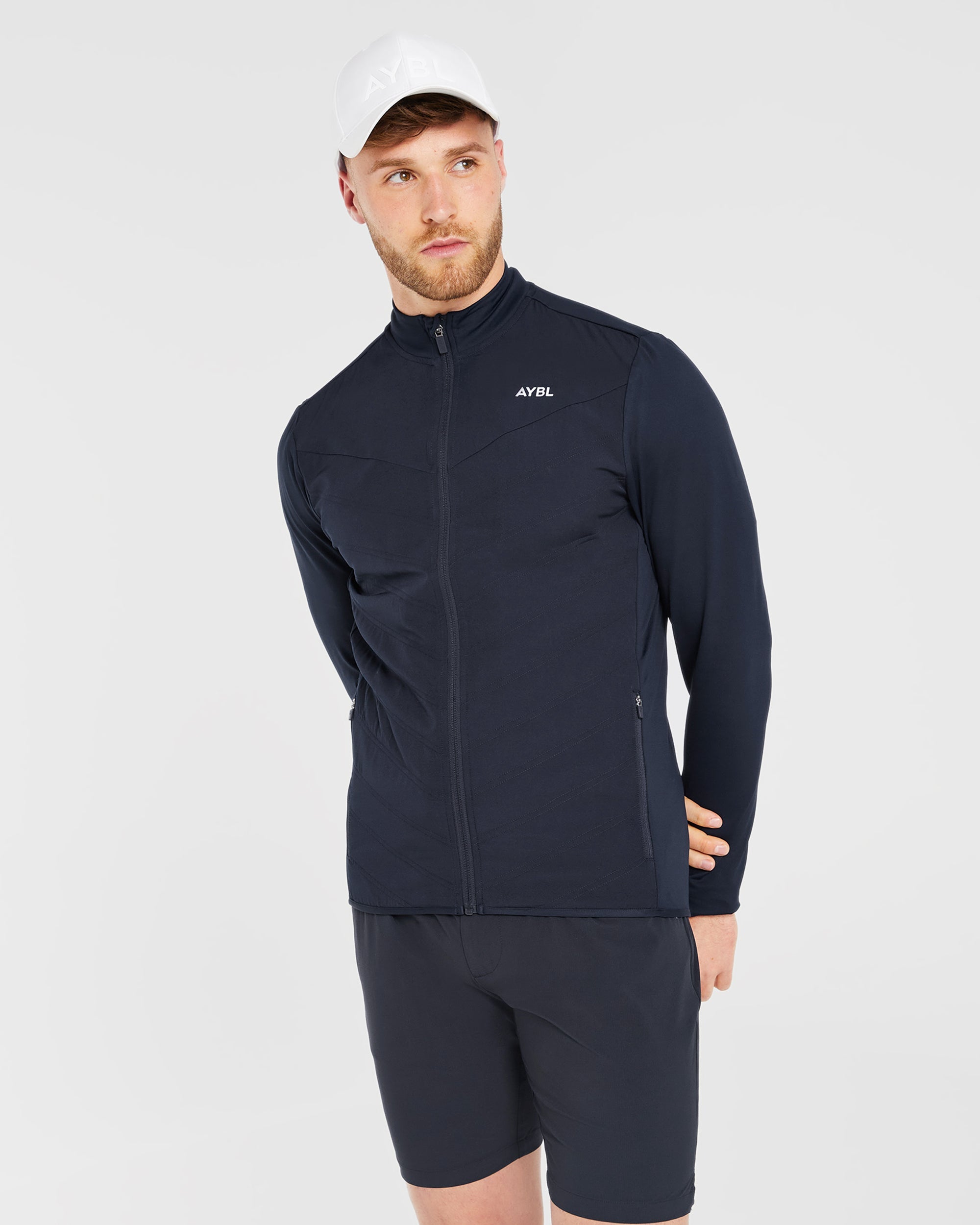 Performance Hybrid Jacket - Navy