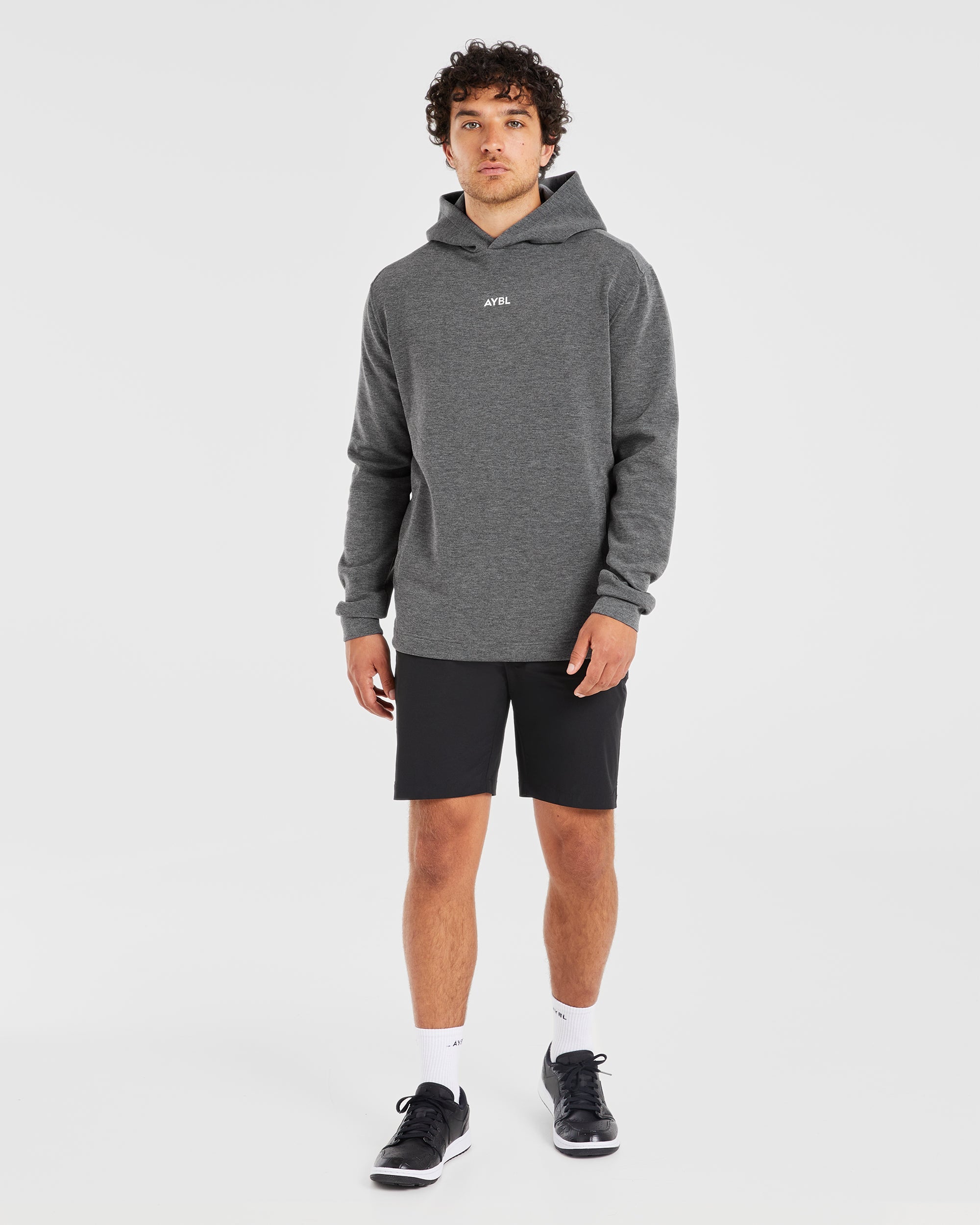 Performance Lightweight Hoodie - Charcoal Marl