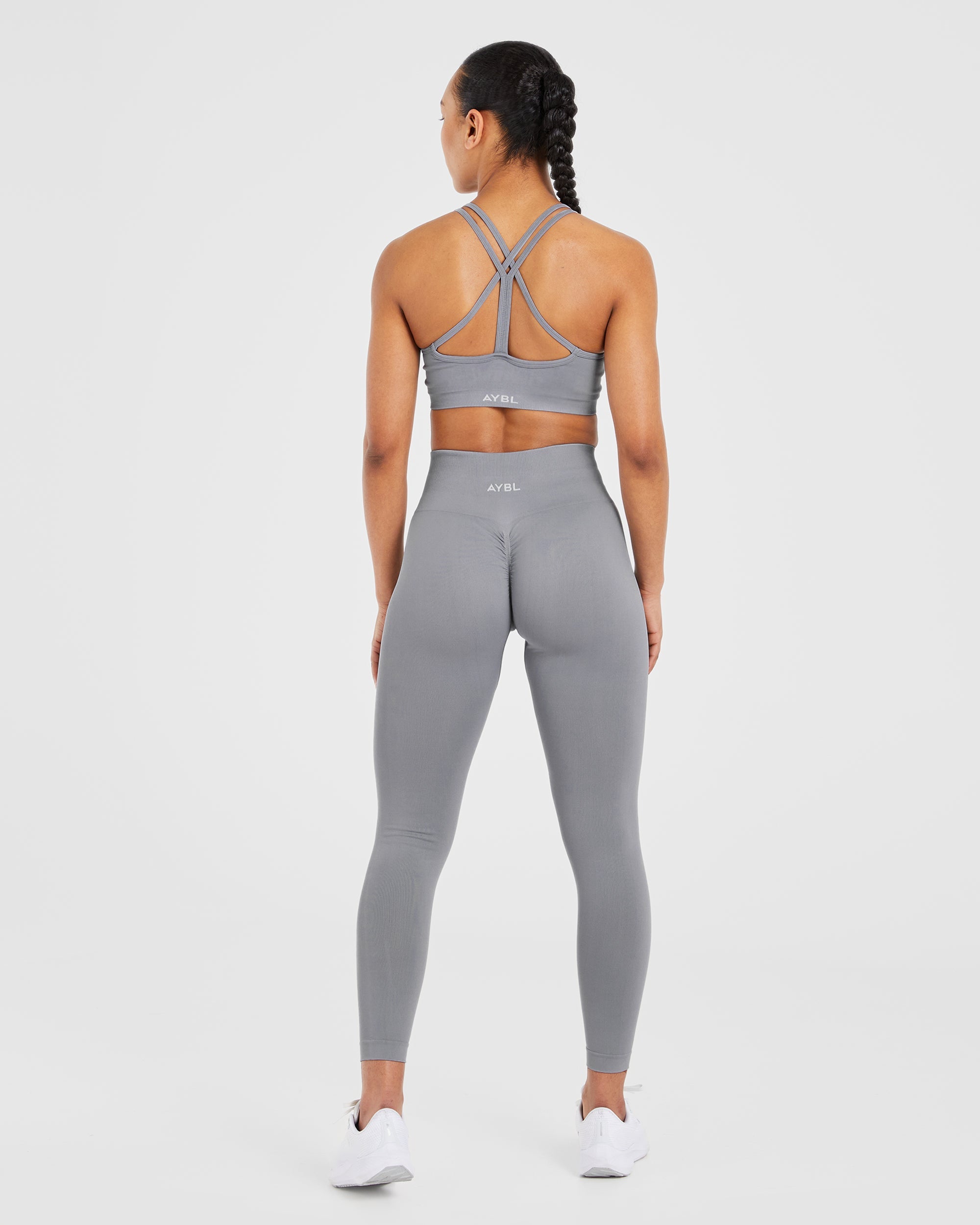 Power Seamless Sports Bra - Grey