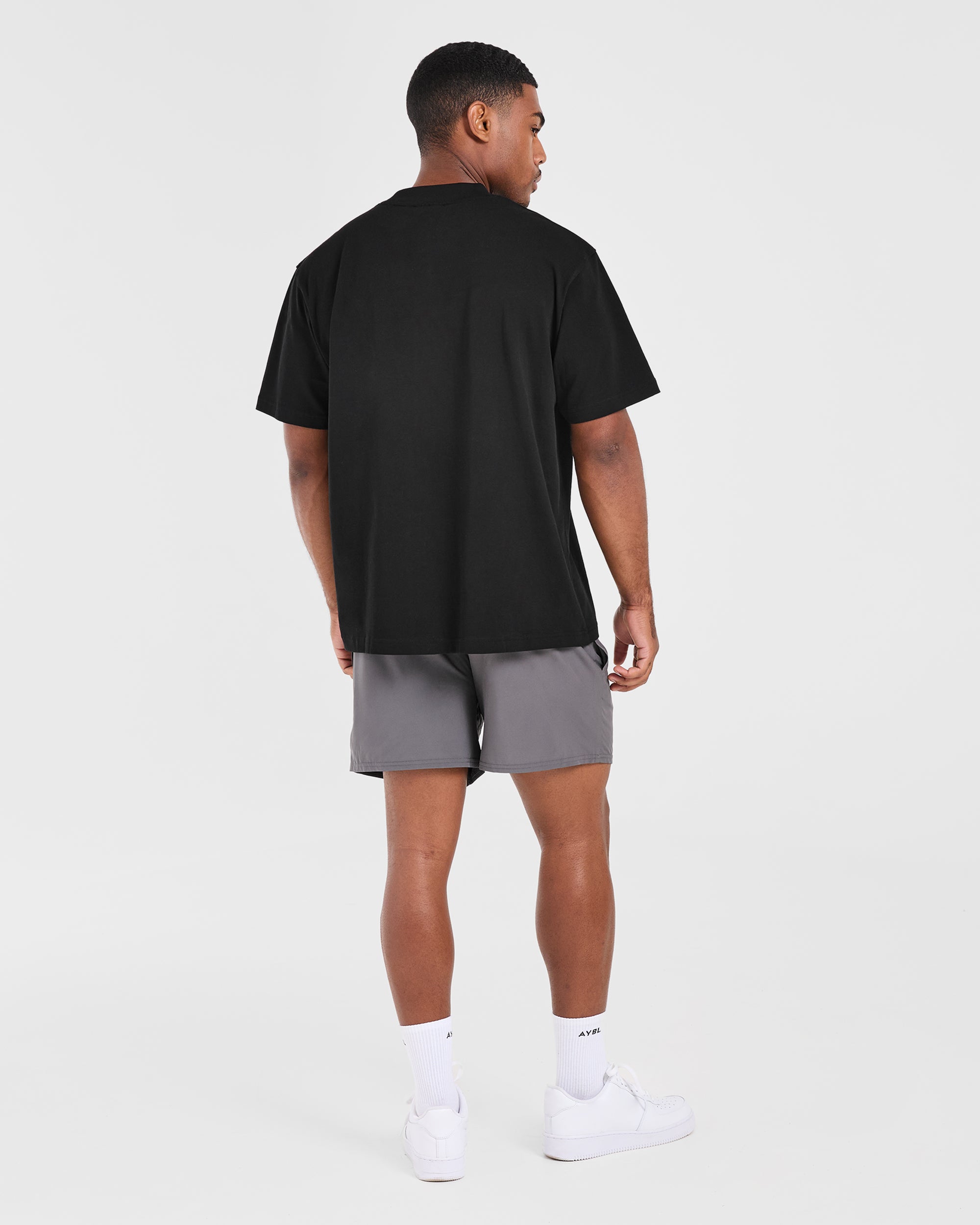 Retro Oversized T Shirt - Black