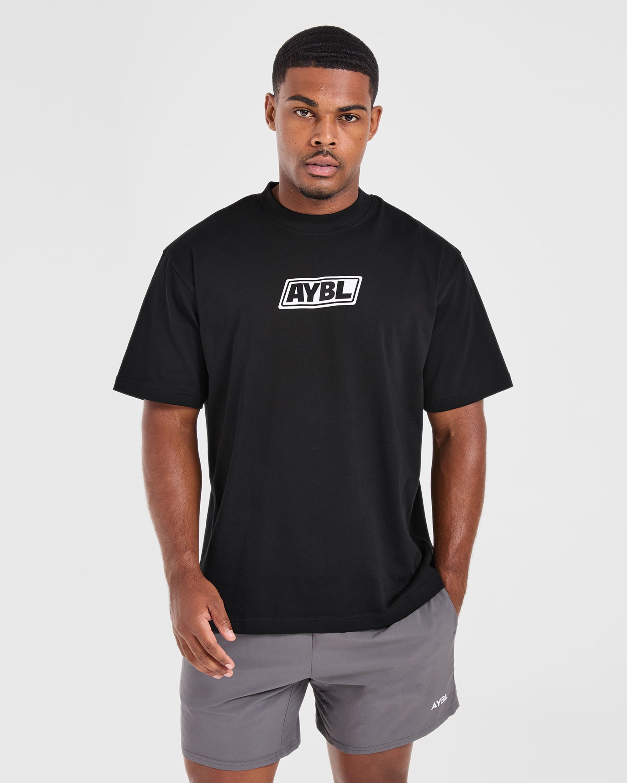 Retro Oversized T Shirt - Black