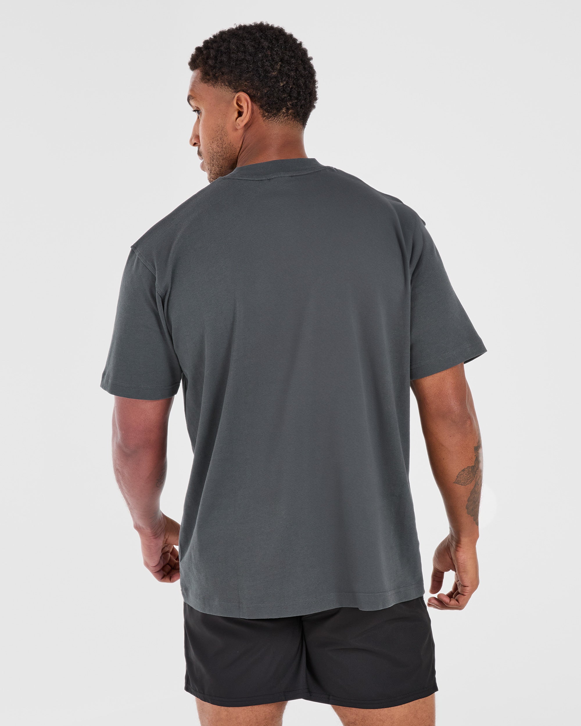 Athletics Oversized T Shirt - Charcoal