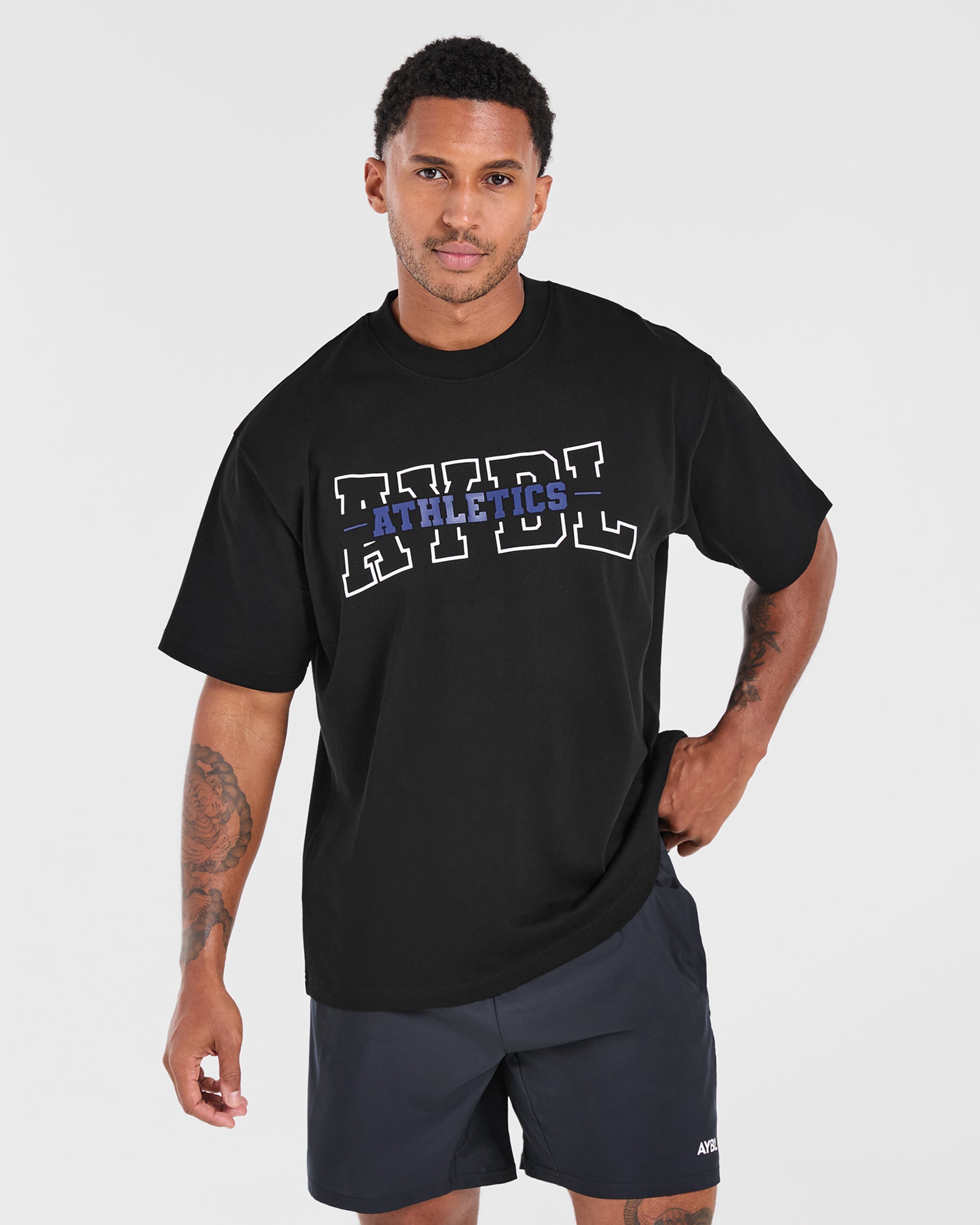 Athletics Oversized T Shirt - Black