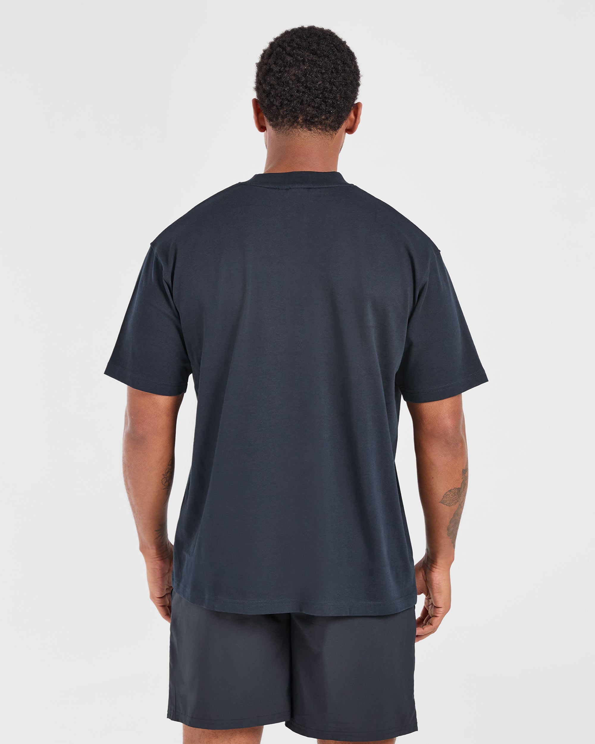 Academy Oversized T Shirt - Navy