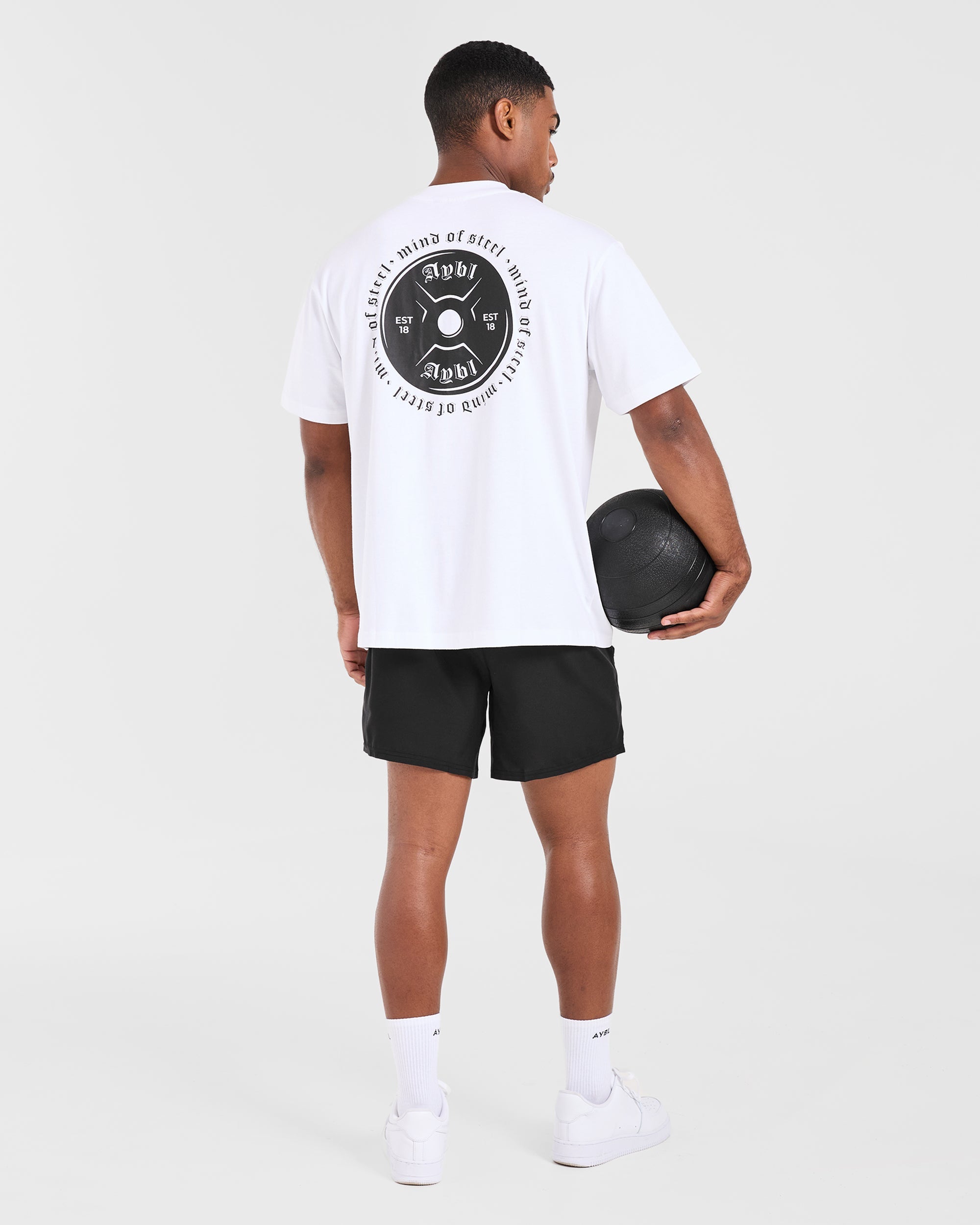 Mind of Steel Oversized T Shirt - White