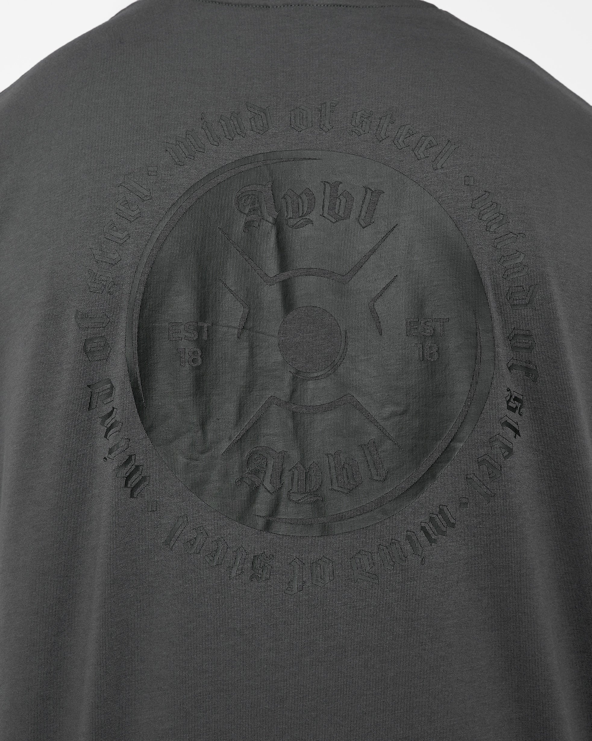 Mind of Steel Oversized T Shirt - Charcoal