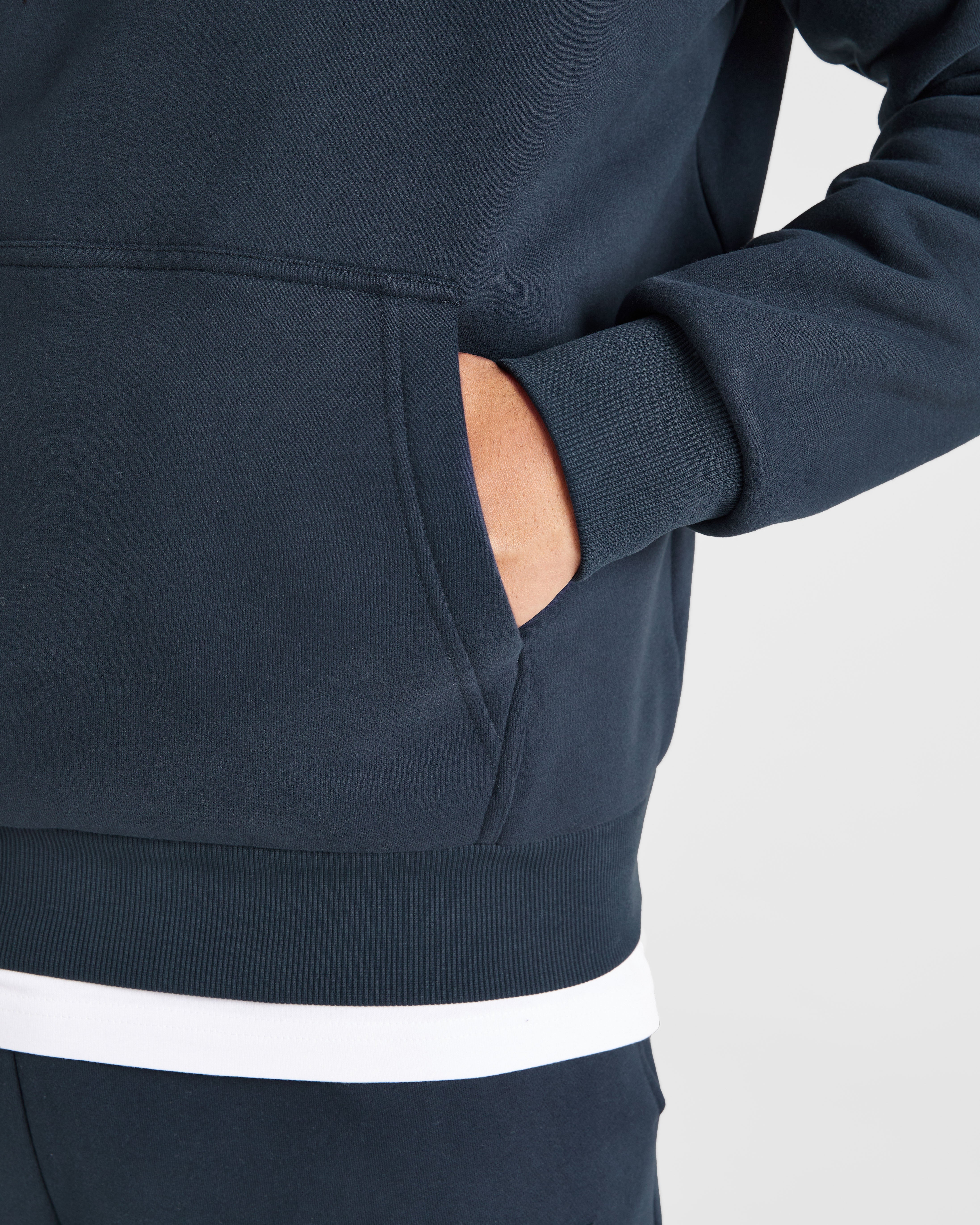 Etched Hoodie - Navy