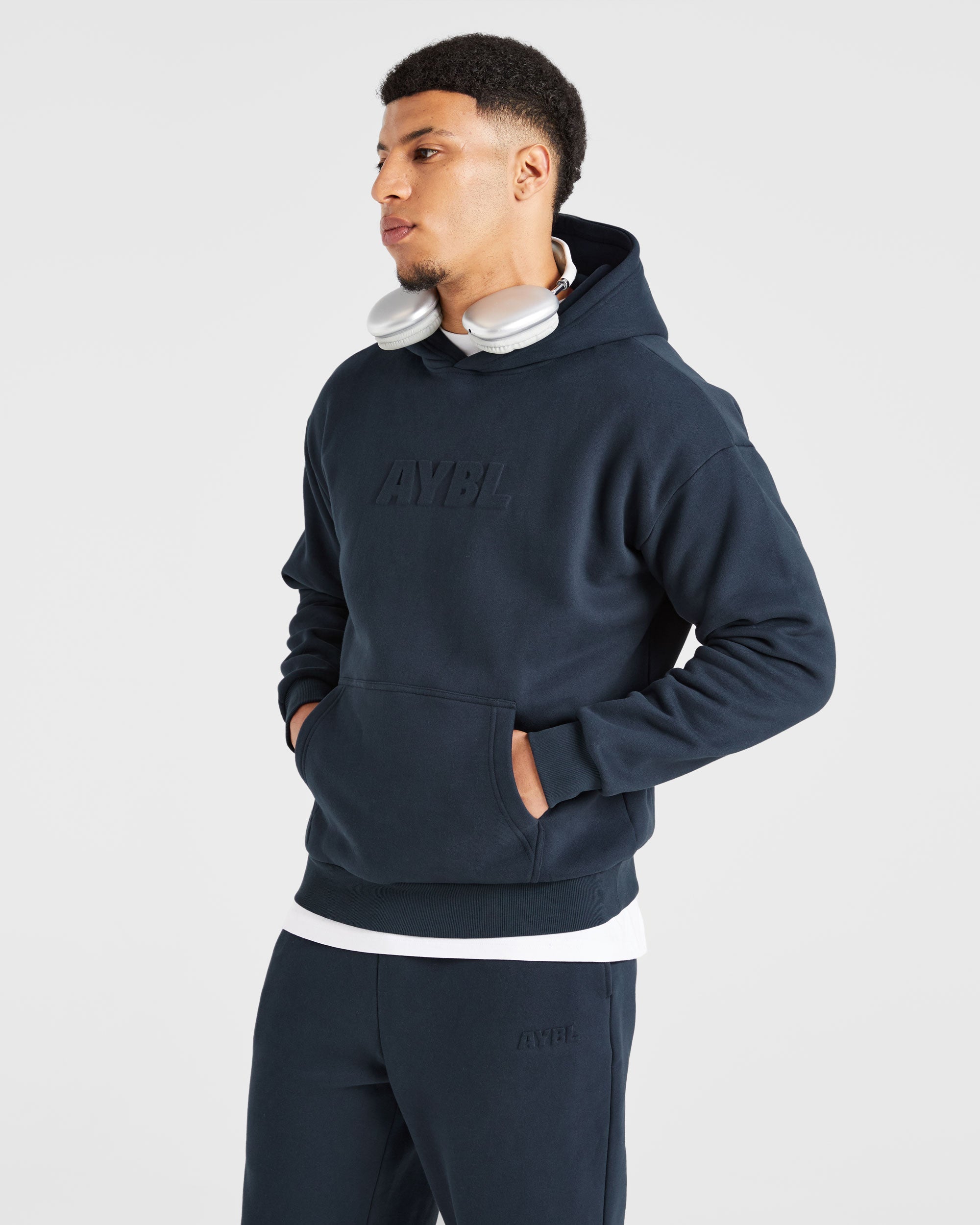 Etched Hoodie - Navy