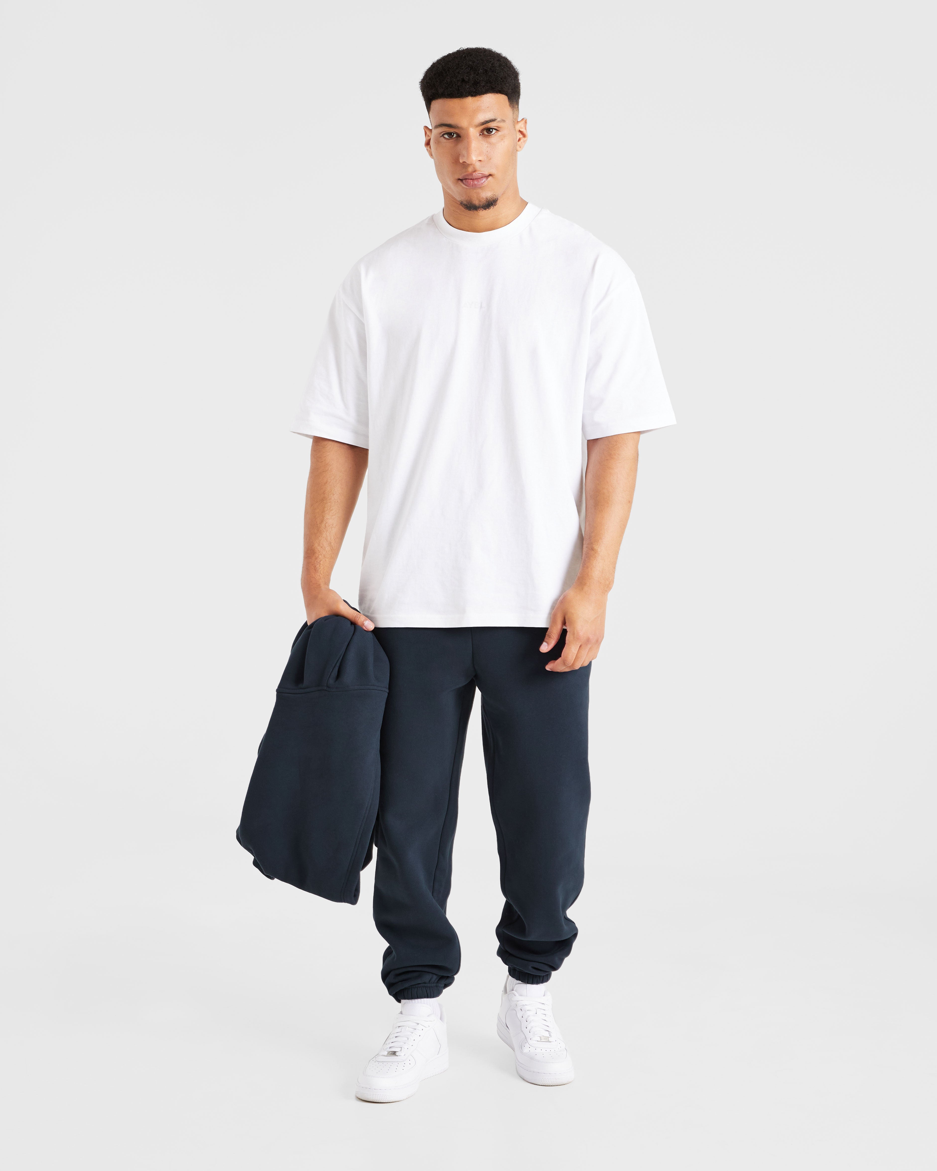 Etched Joggers - Navy