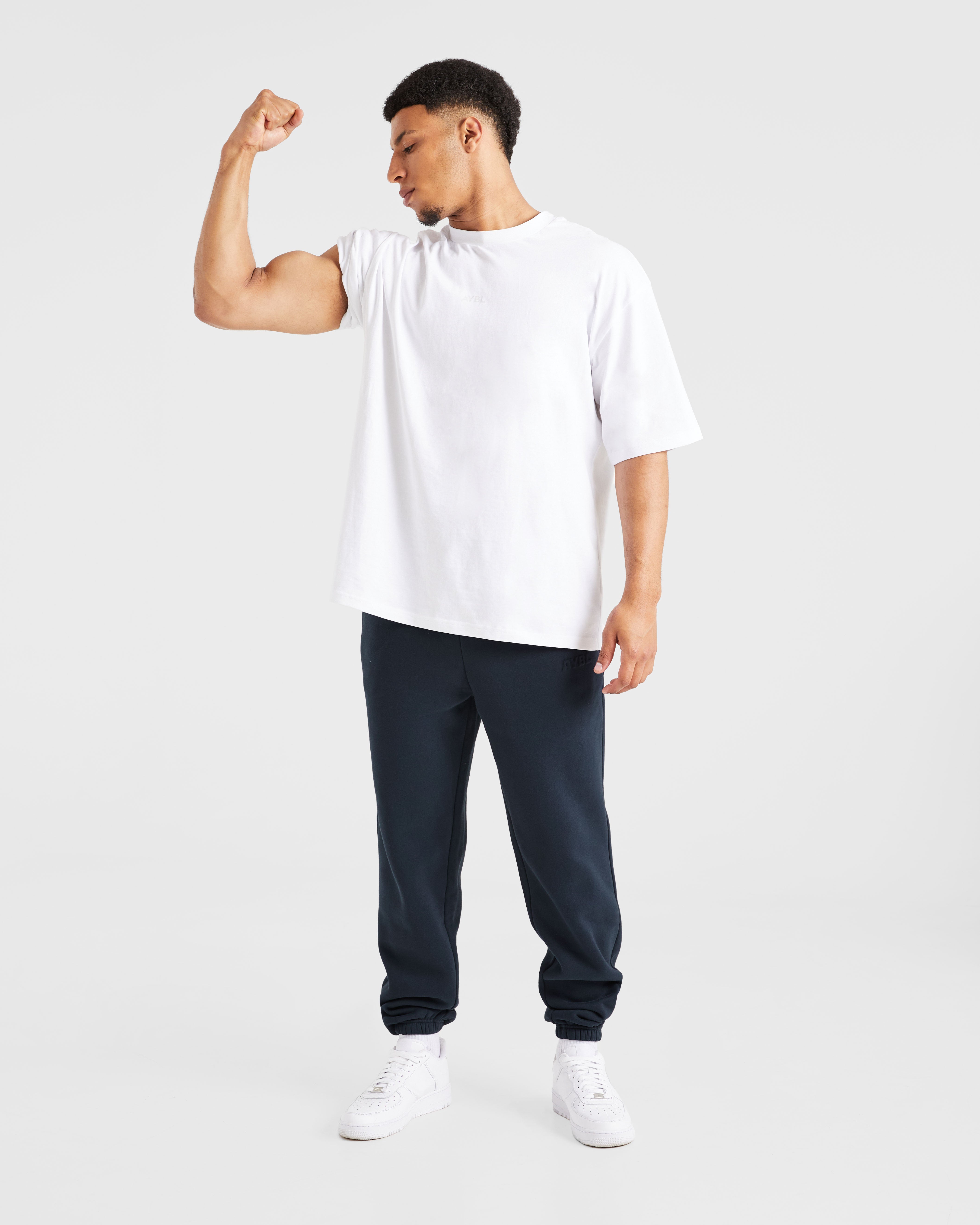 Etched Joggers - Navy