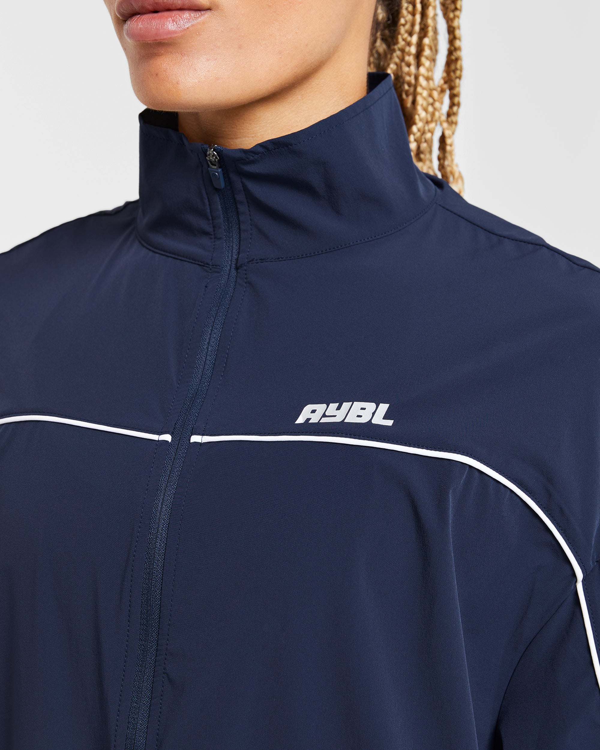 Justine Oversized Track Jacket - Navy