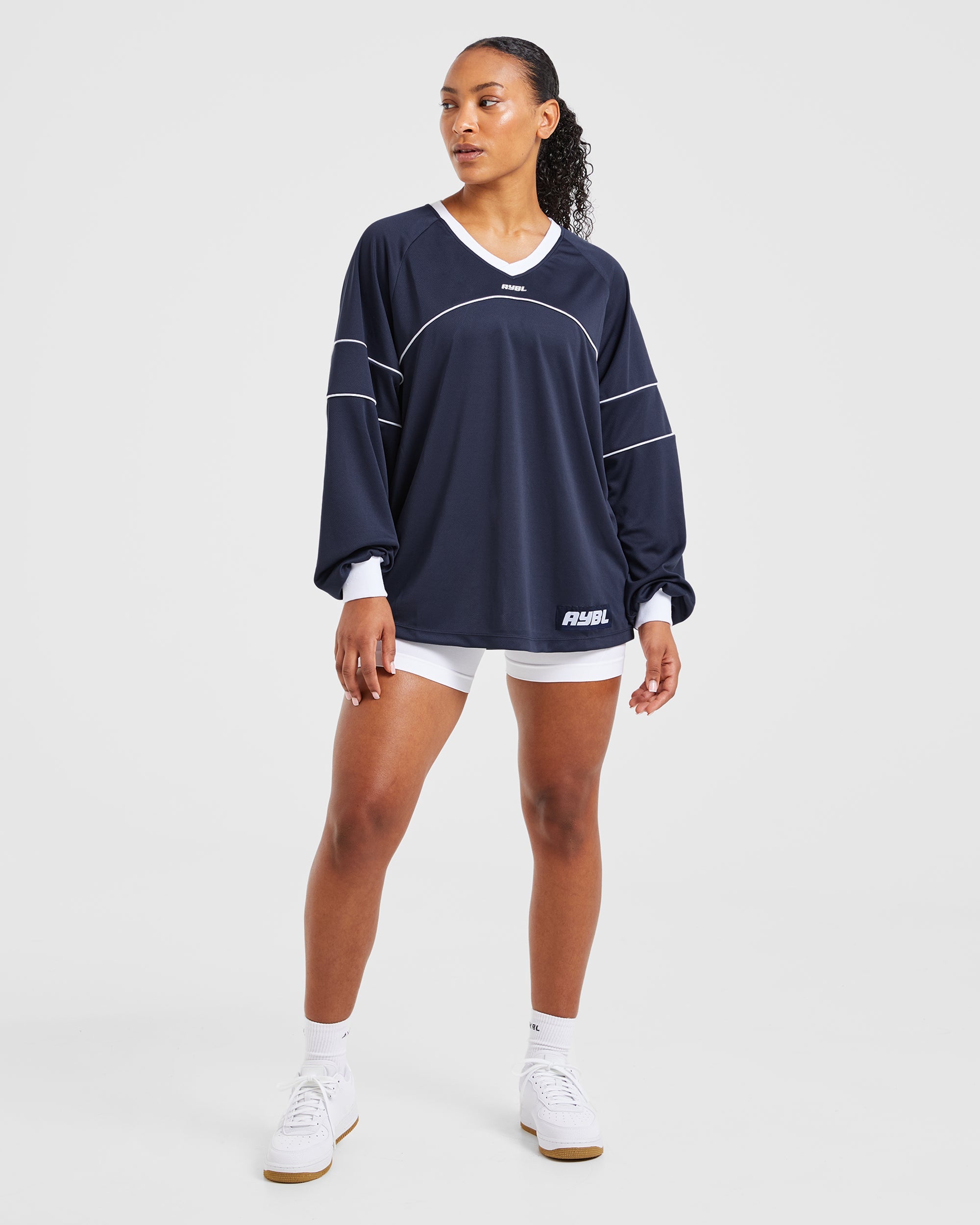 Justine Long Sleeve Jersey - Navy