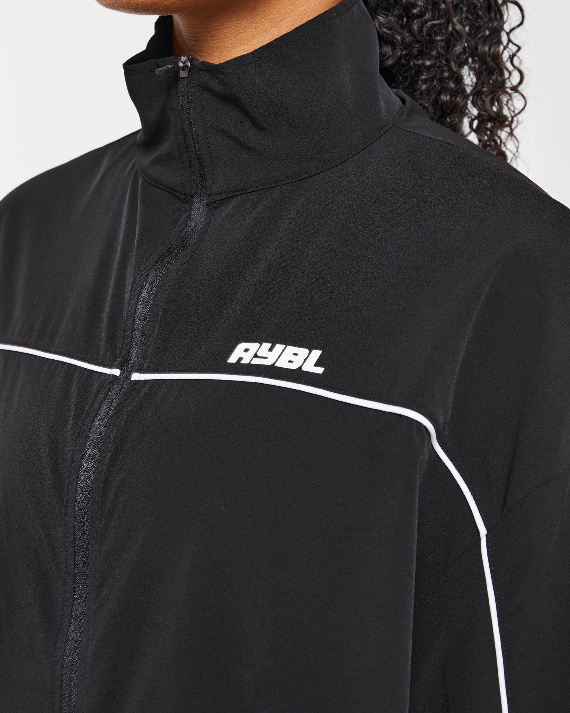 Justine Oversized Track Jacket - Black