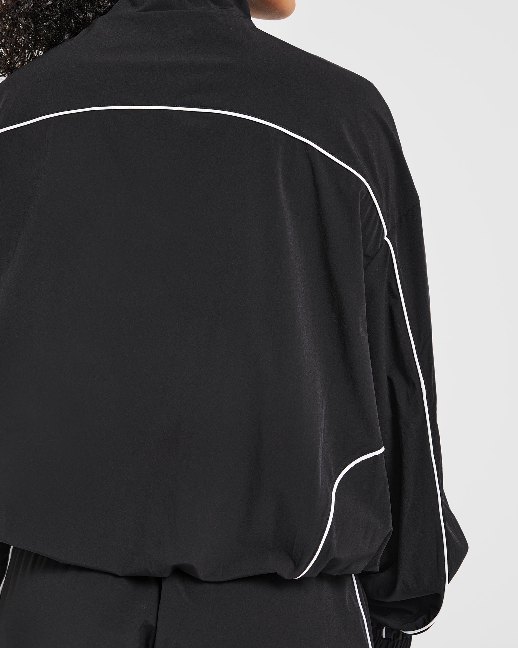 Justine Oversized Track Jacket - Black