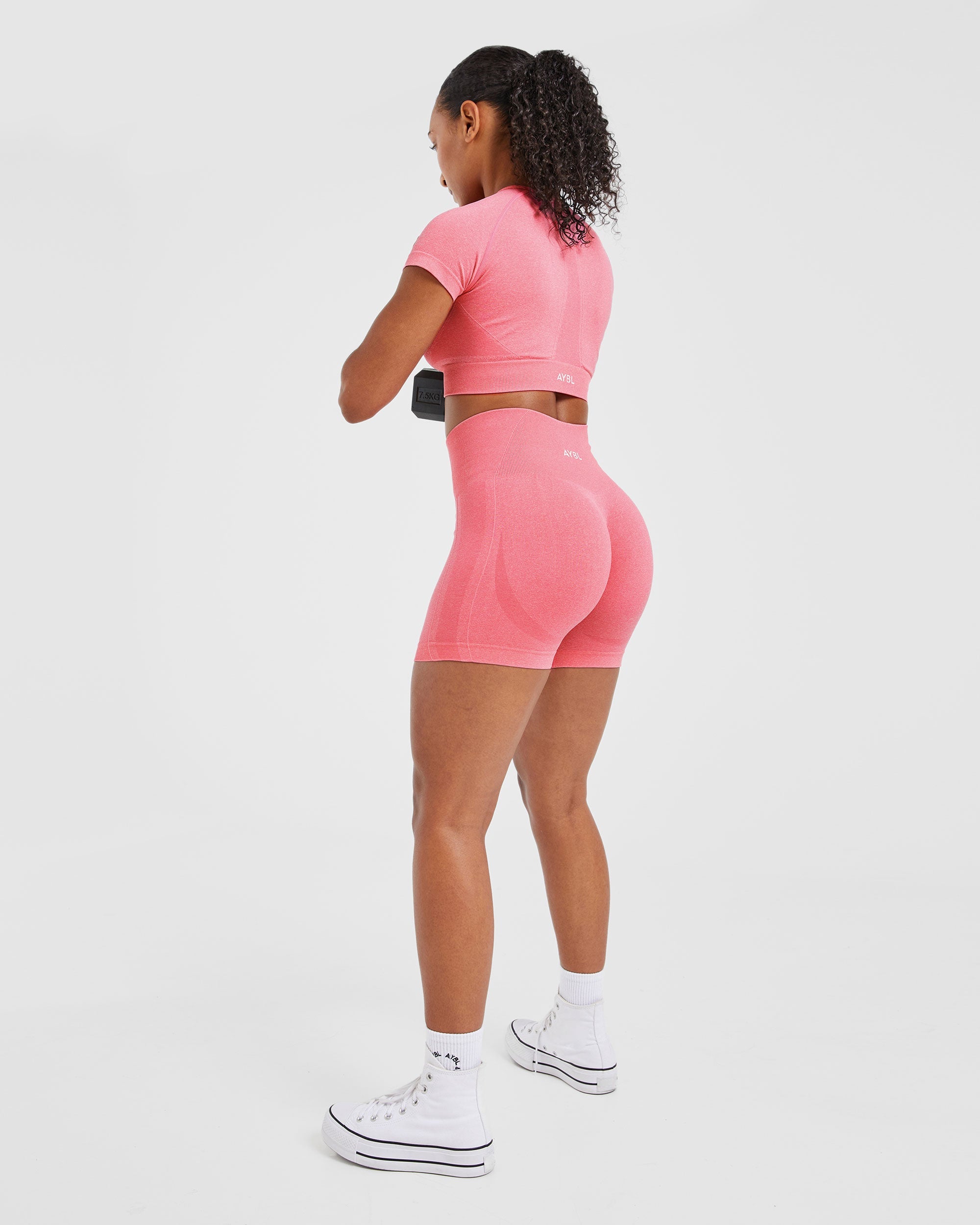 Empower Seamless Shorts - Pink Marl