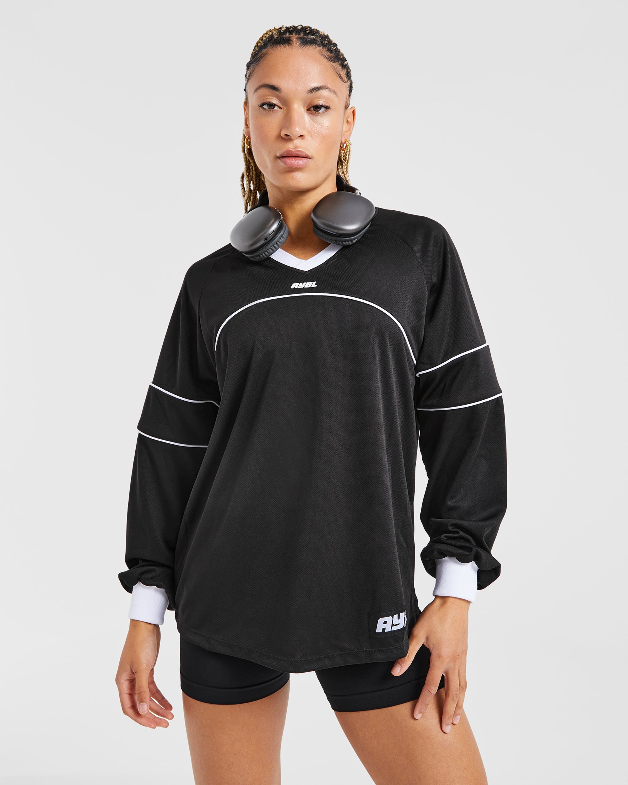 Justine Long Sleeve Jersey - Black