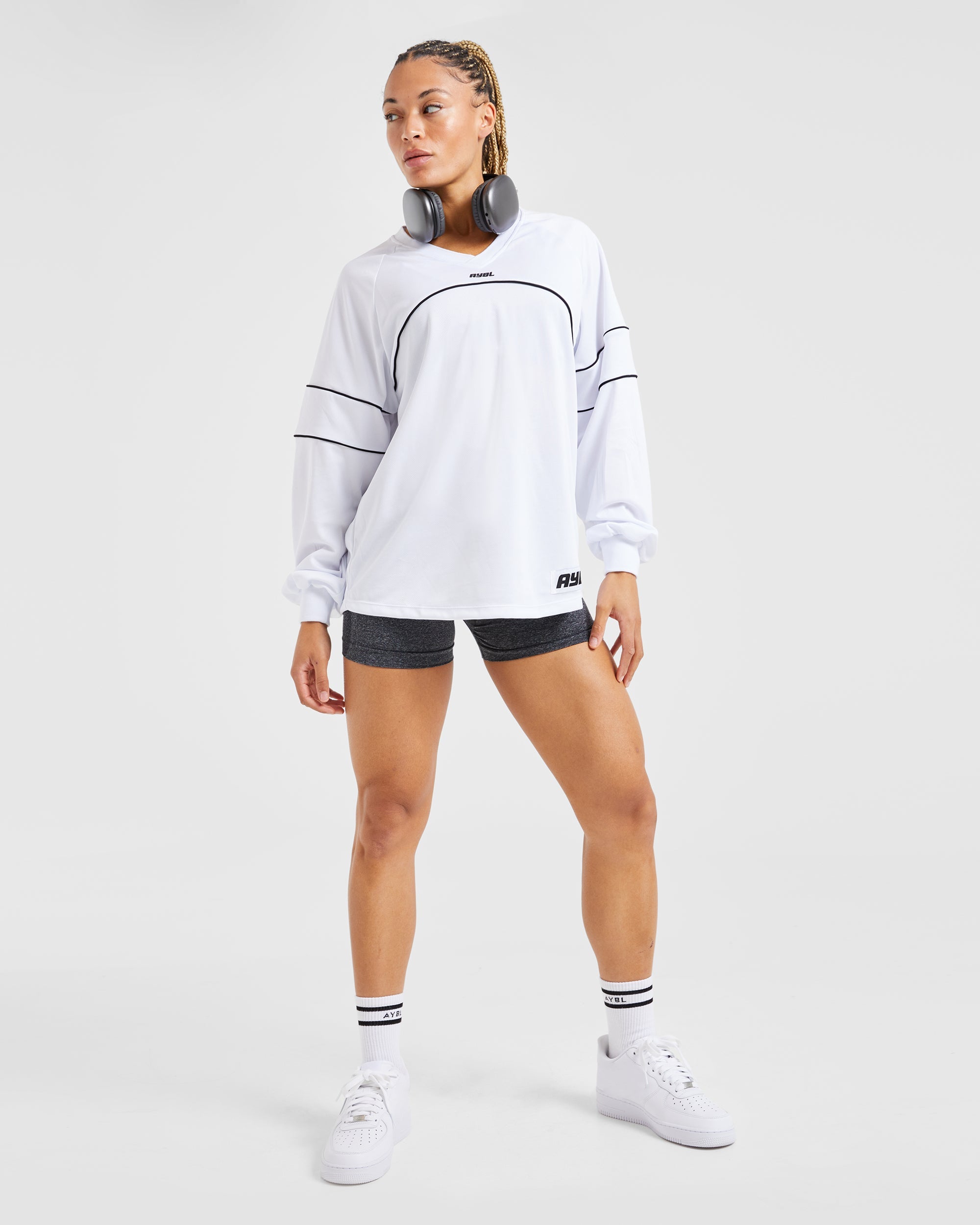 Justine Long Sleeve Jersey - White