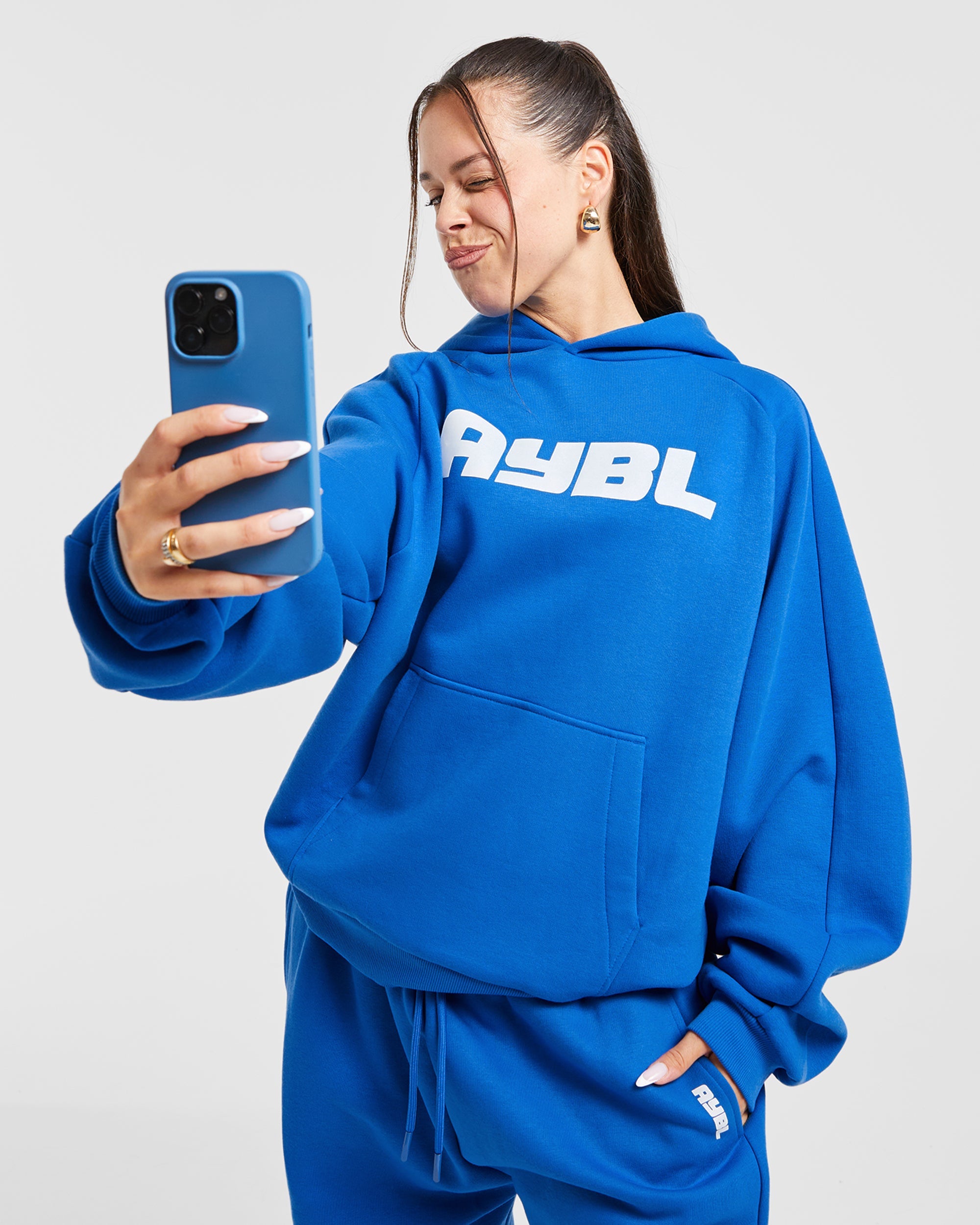 Justine Oversized Hoodie - Cobalt