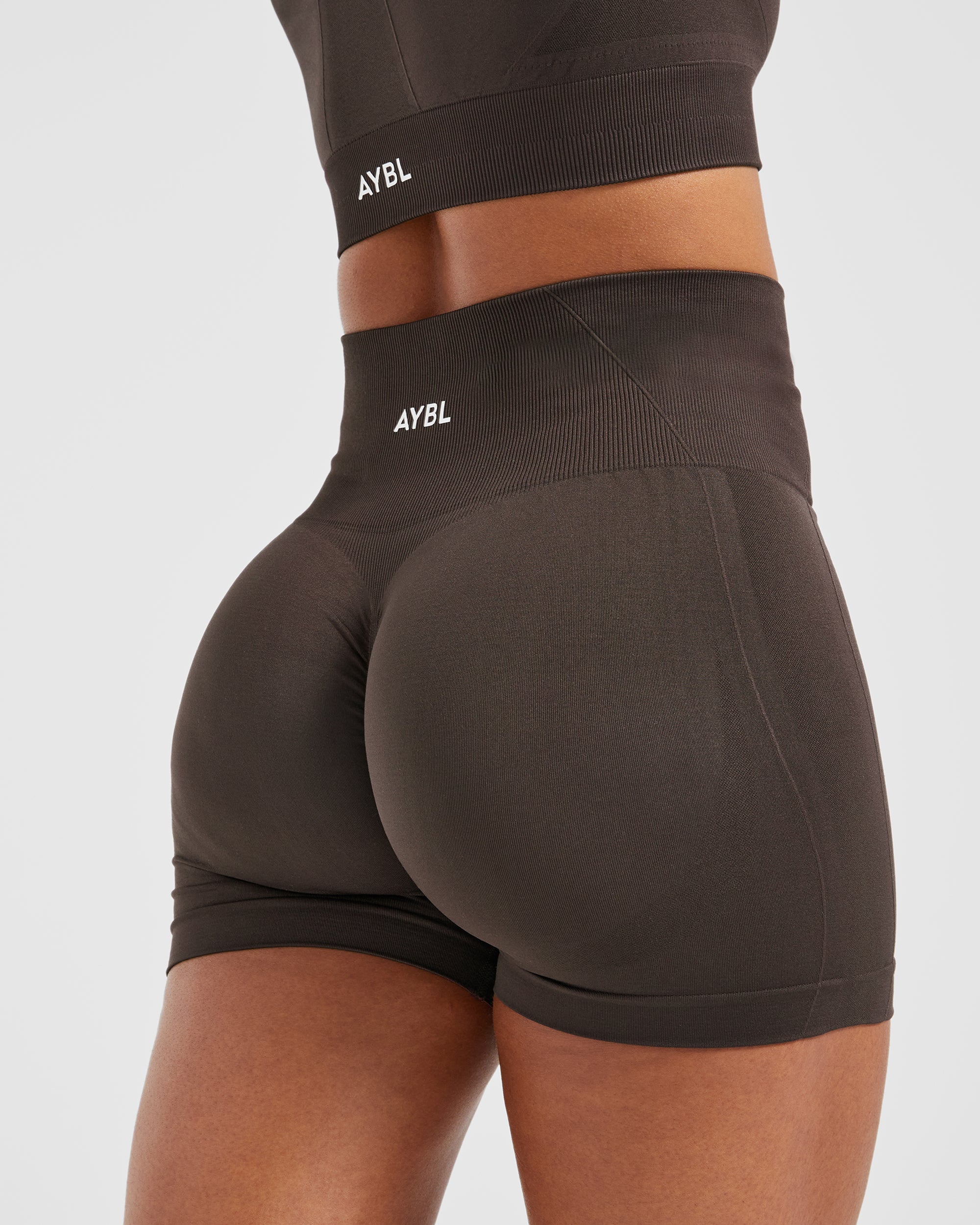 Empower Seamless Shorts - Cocoa Brown