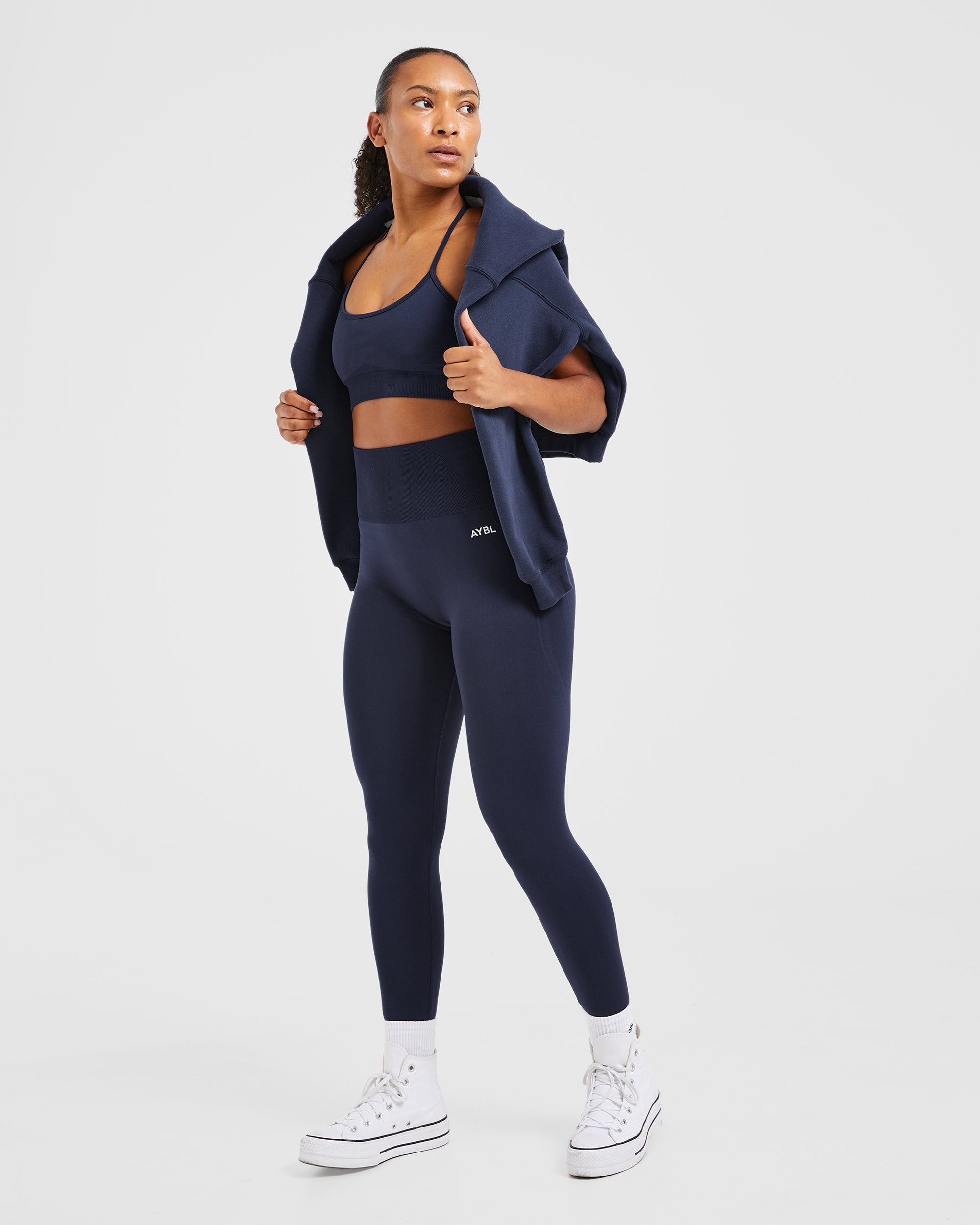 Empower Seamless Sports Bra - Navy