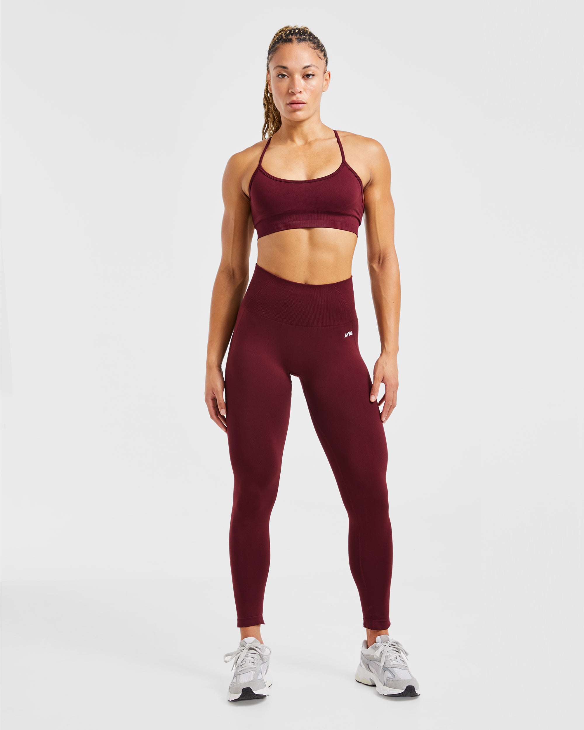 Empower Seamless Sports Bra - Red Wine