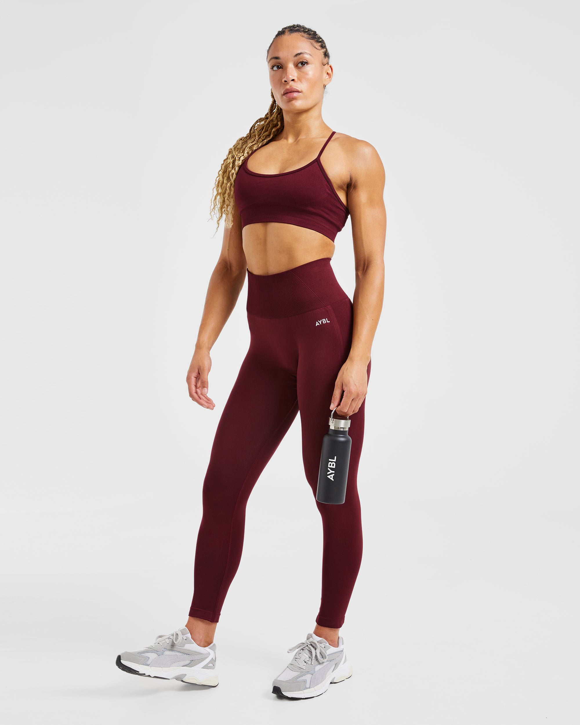 Empower Seamless Sports Bra - Red Wine