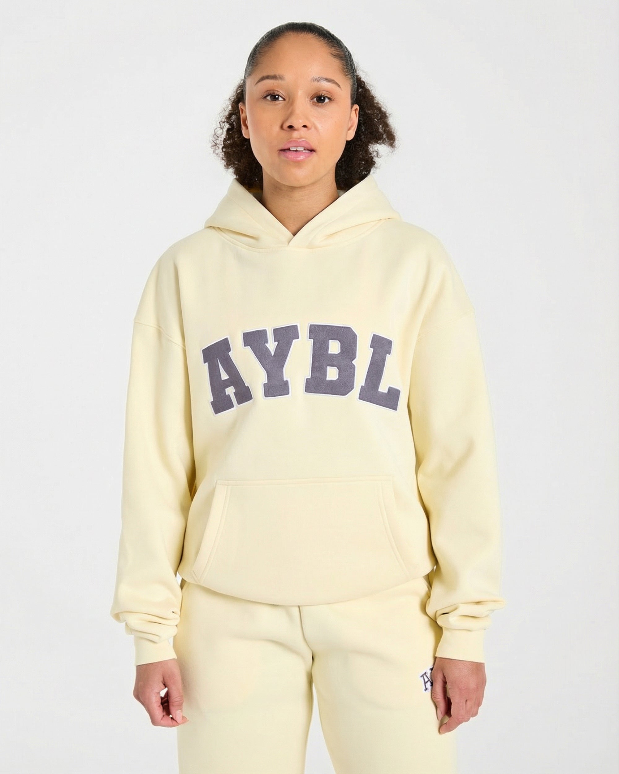 Varsity 2.0 Oversized Hoodie - Butter Yellow