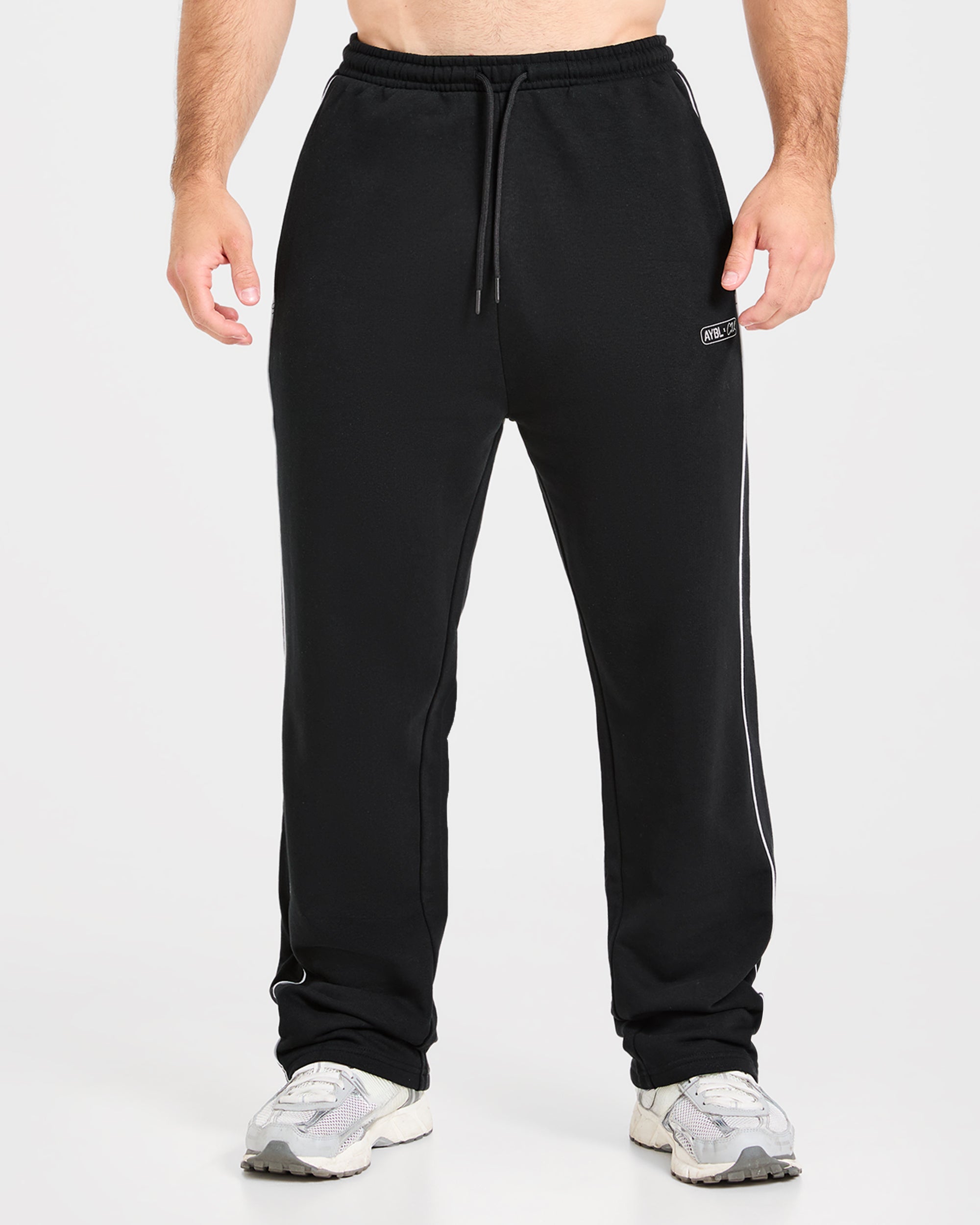 Cam Kissel x Oversized Straight Leg Joggers - Black
