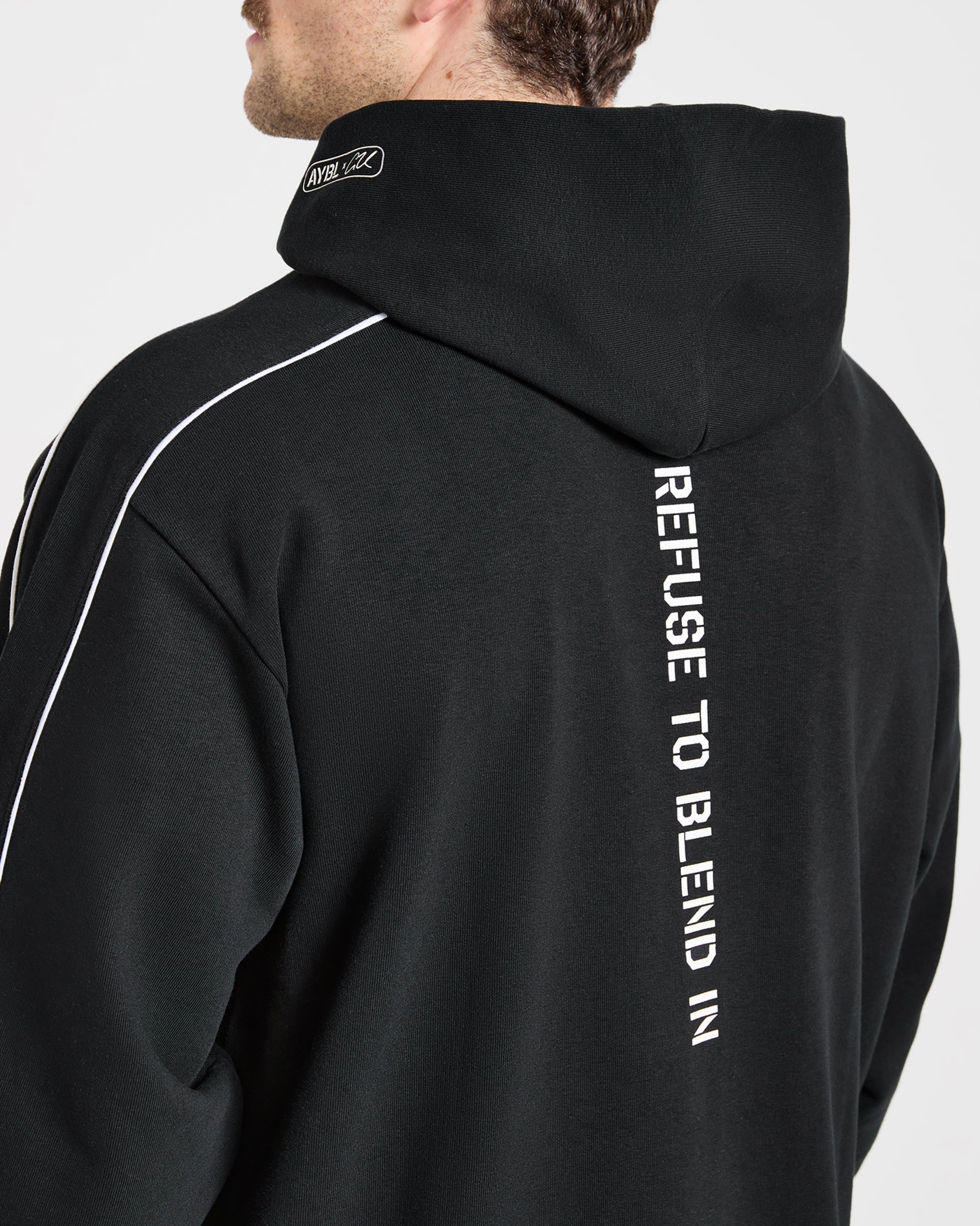 Cam Kissel x Oversized Full Zip Hoodie - Black