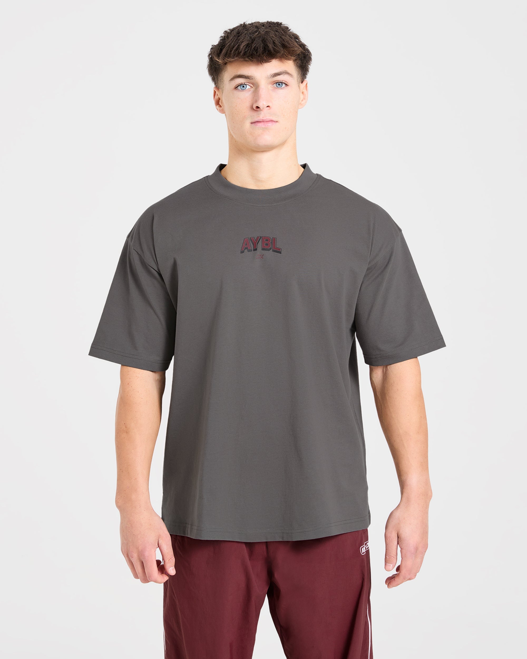 Cam Kissel x Refuse to Blend in Oversized T Shirt - Charcoal