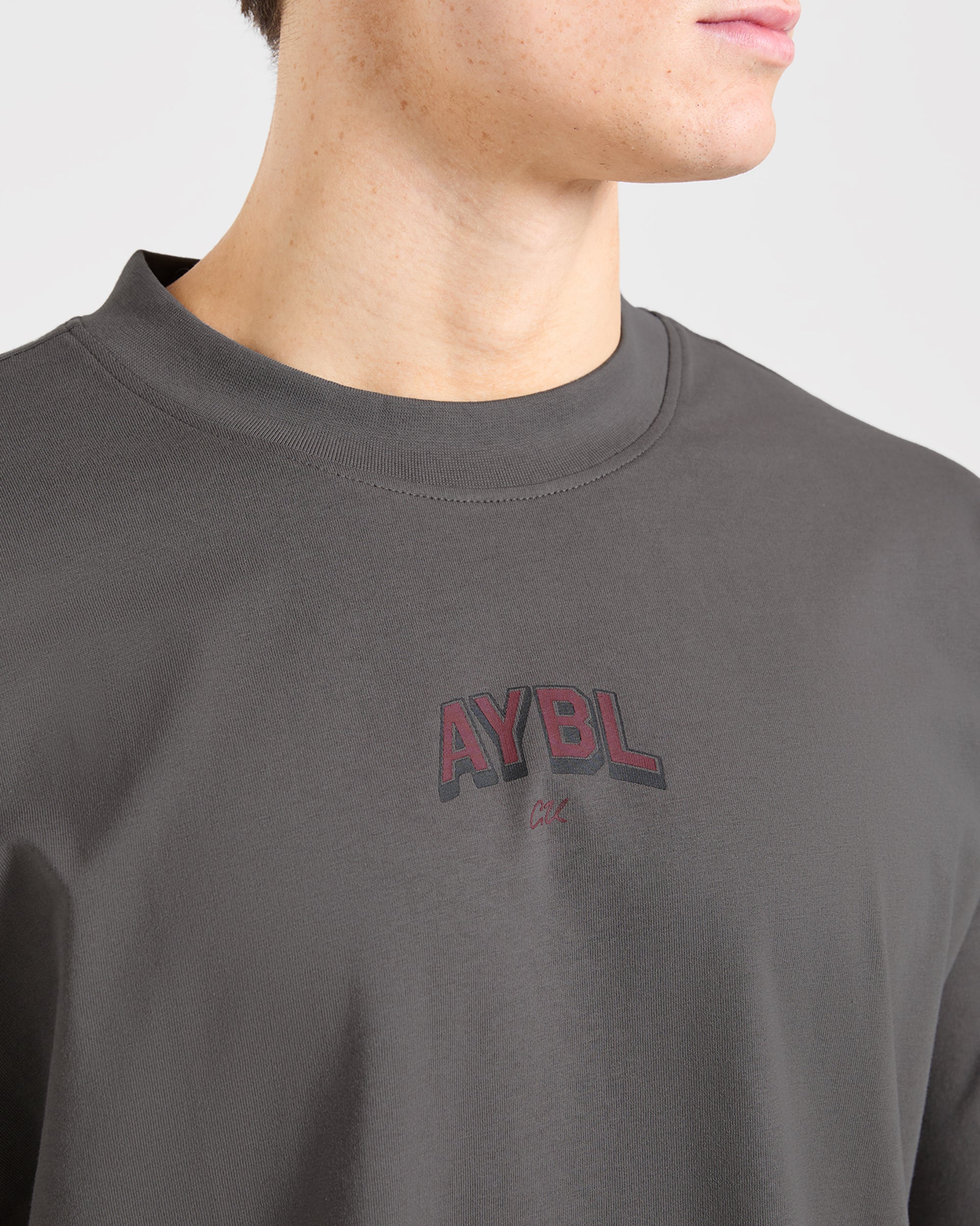 Cam Kissel x Refuse to Blend in Oversized T Shirt - Charcoal