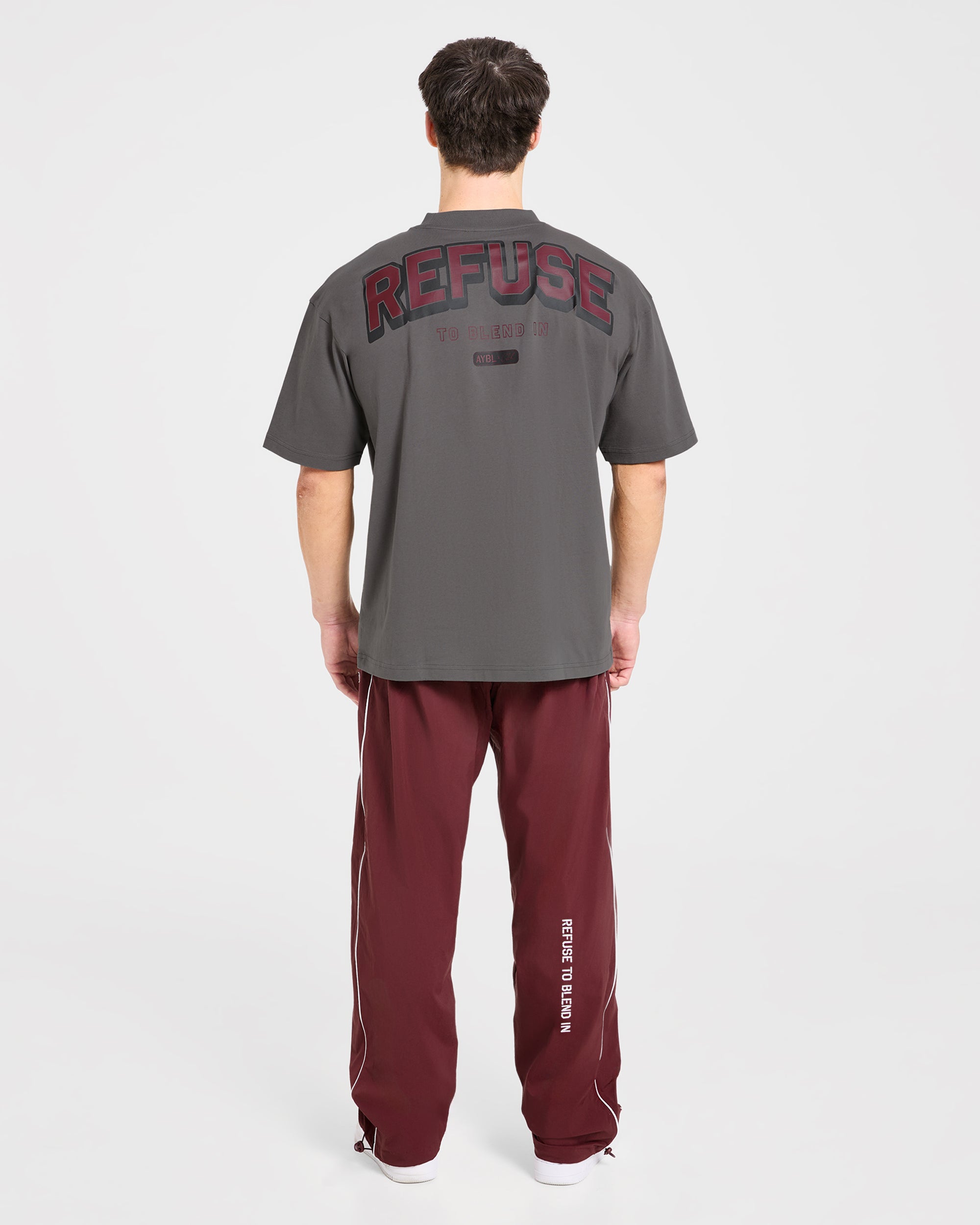 Cam Kissel x Refuse to Blend in Oversized T Shirt - Charcoal